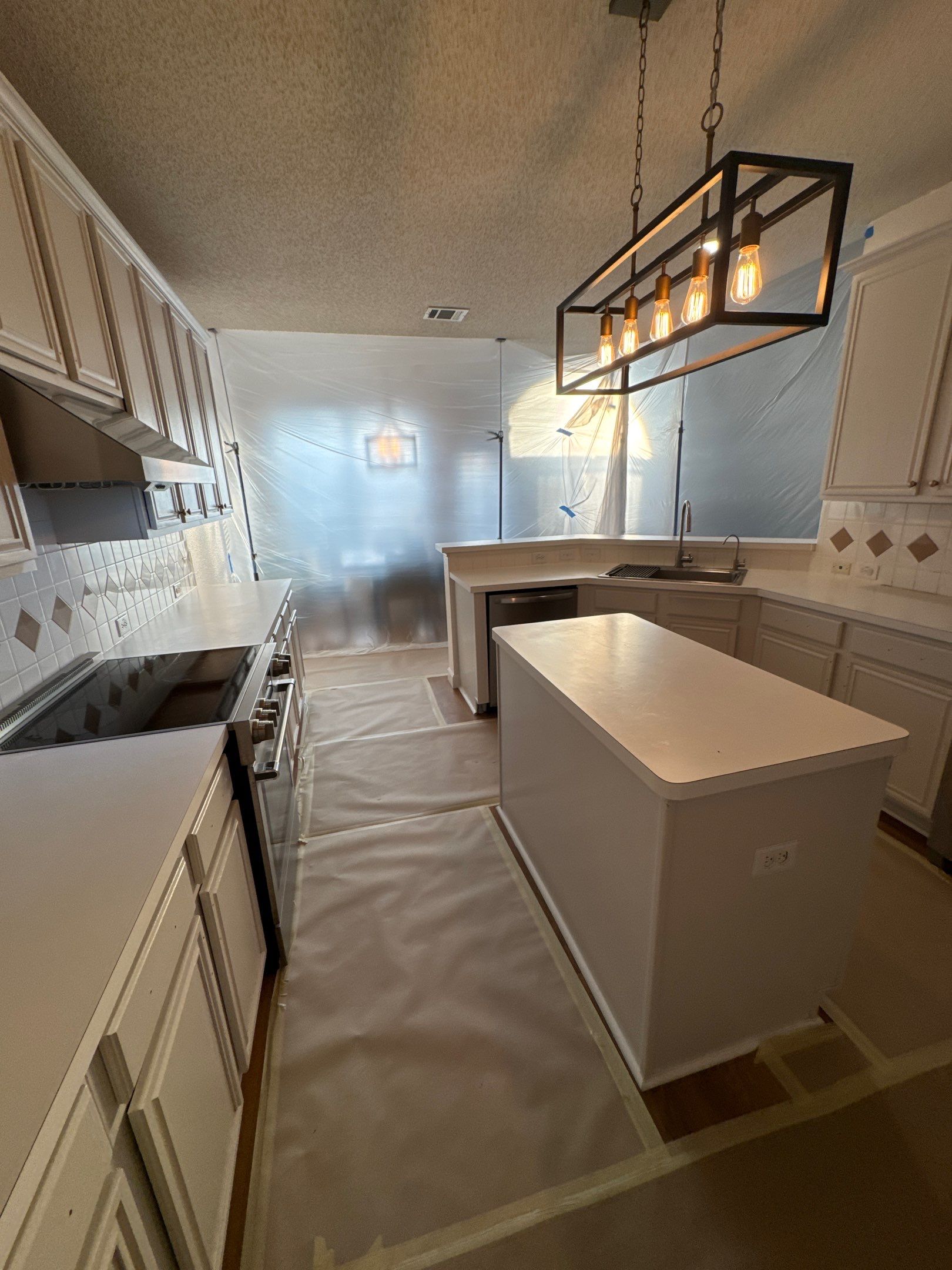 10-Day Luxury Kitchen: Custom Artistry & Waterfall Island Elegance by Tibi Soli LLC