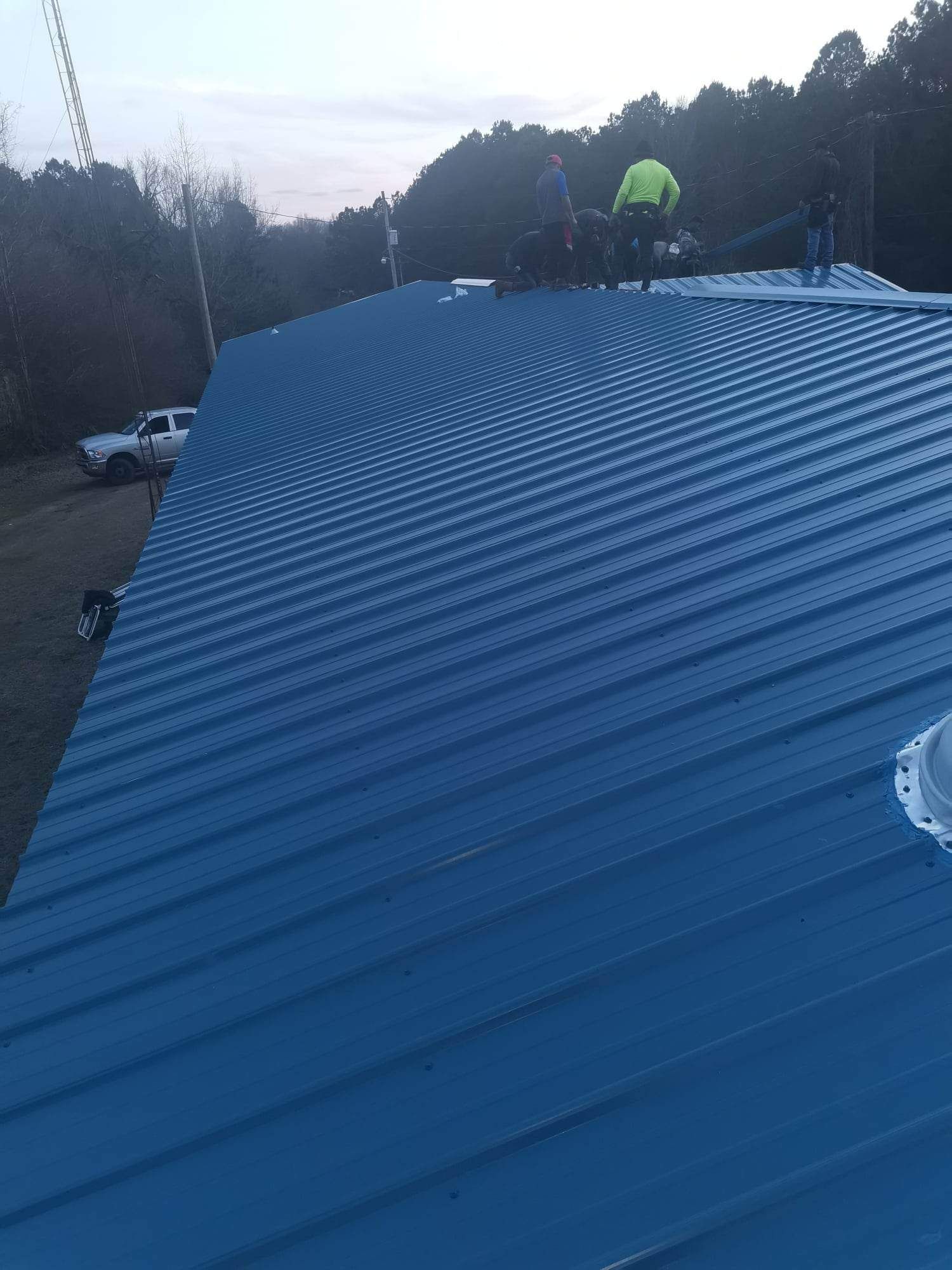 Residential Roofing Installation using 29 gauge metal by Hostetler Roofing