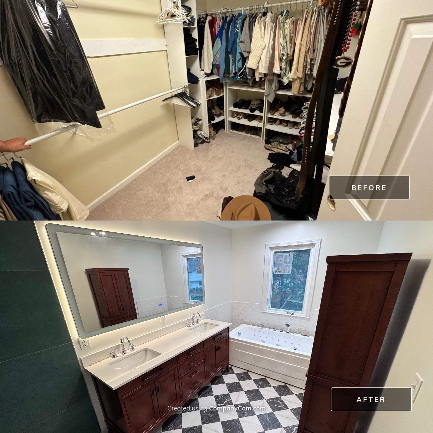 Master bathroom remodeling by Prudencio