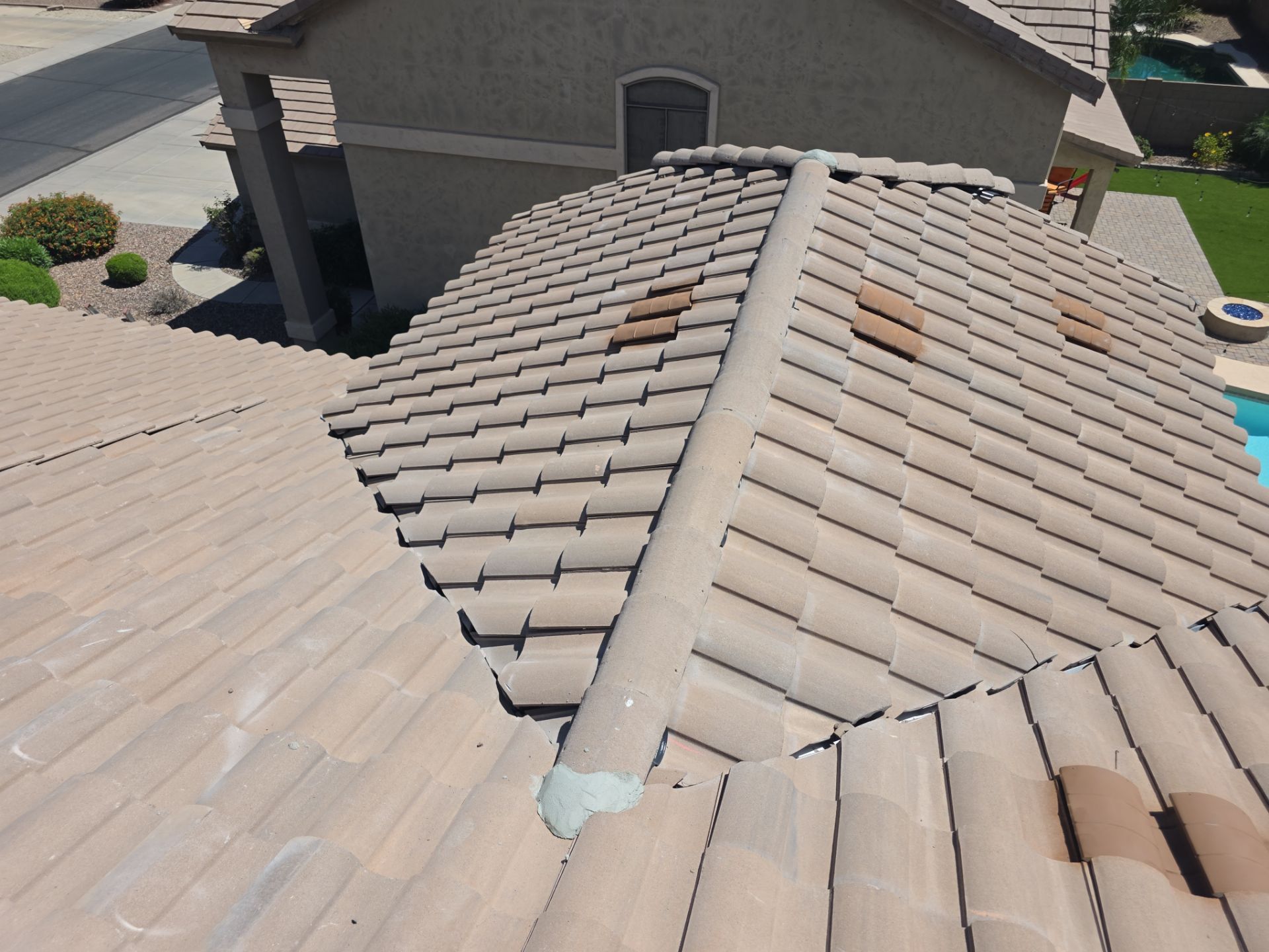 Tile Reset using Concrete Tiles in Mesa, Arizona by Weather-Tite Roofing