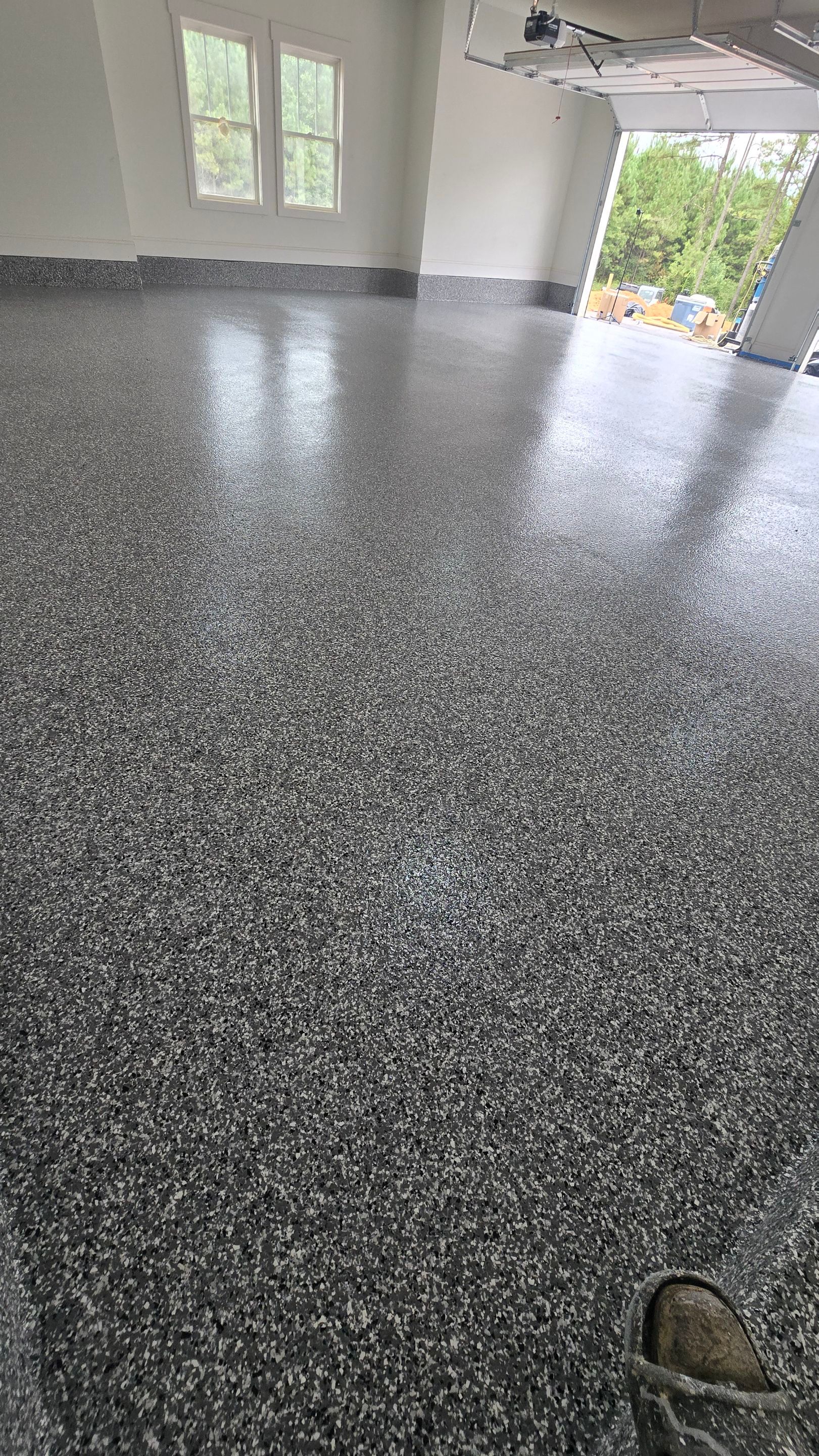 Garage transformation using Wombat flake by Opus Renovations 