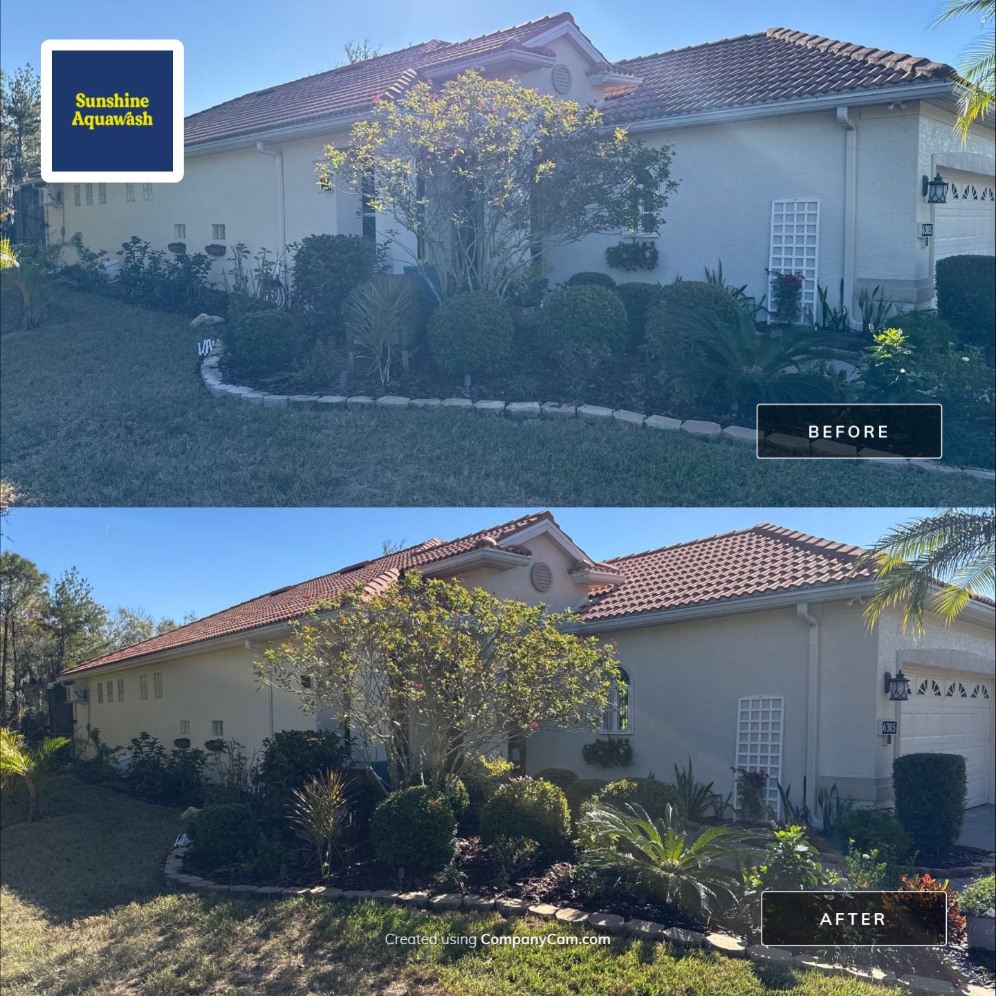 Barrel Tile Roof Cleaning in Tara – Bradenton, FL by Sunshine AquaWash