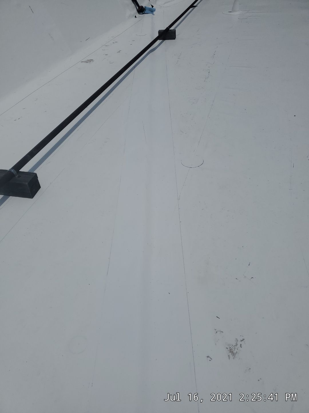 Commercial Roofing Installation using 50 mil PVC by Hostetler Roofing