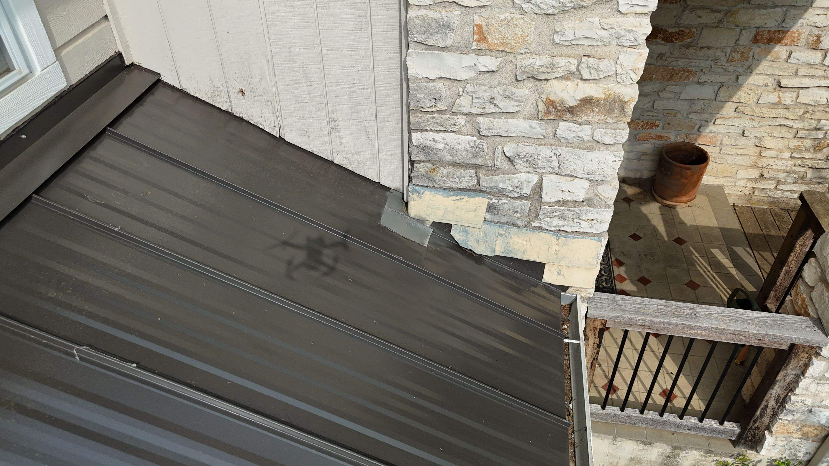 Dark Bronze - L&A Standing Seam with Striations by RoofsOnly.com
