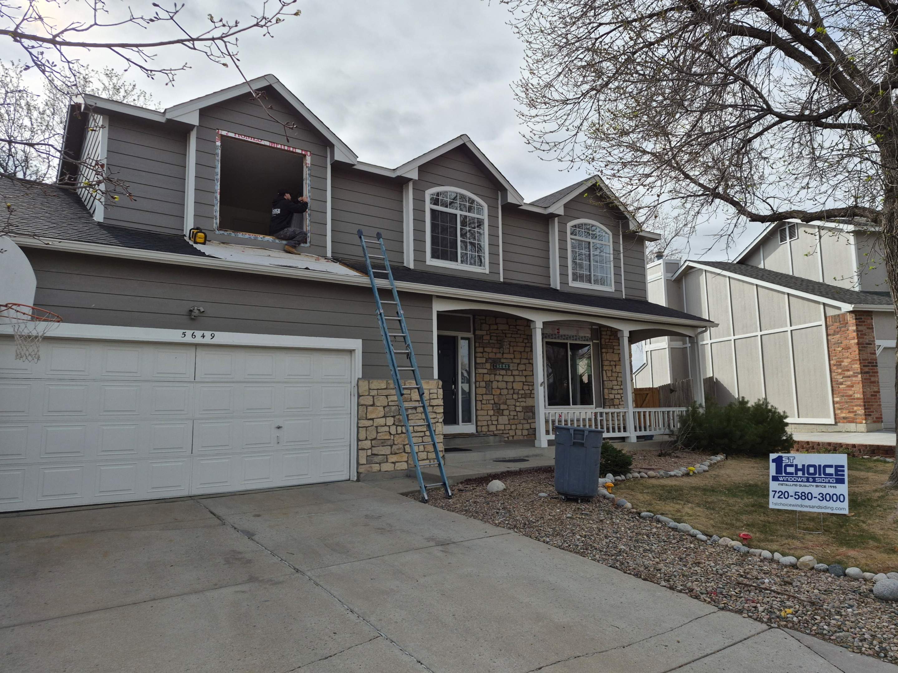 Anlin white vinyl windows  by 1st choice windows and siding