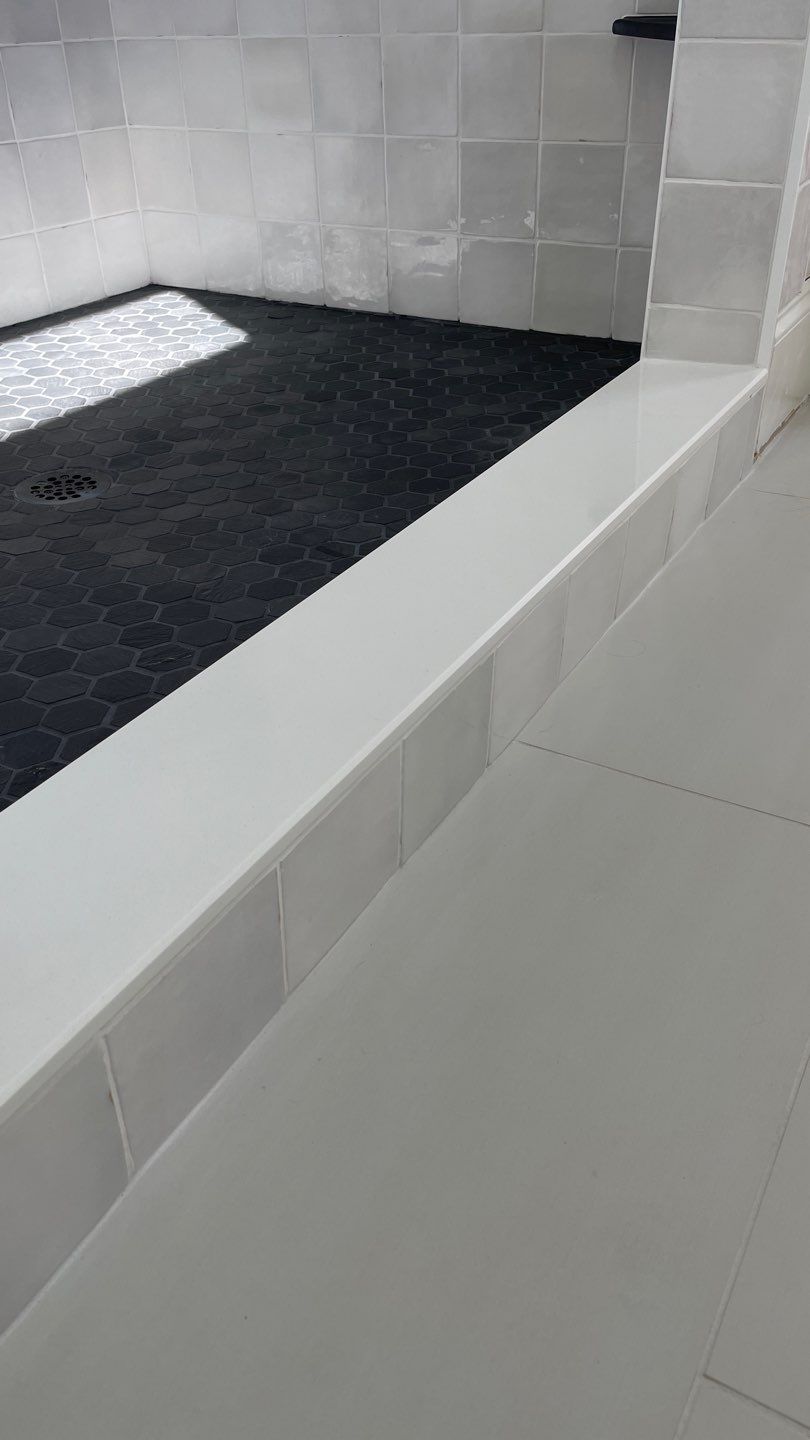 Glamorous Tile Shower Remodel by Footprints Floors of East Atlanta