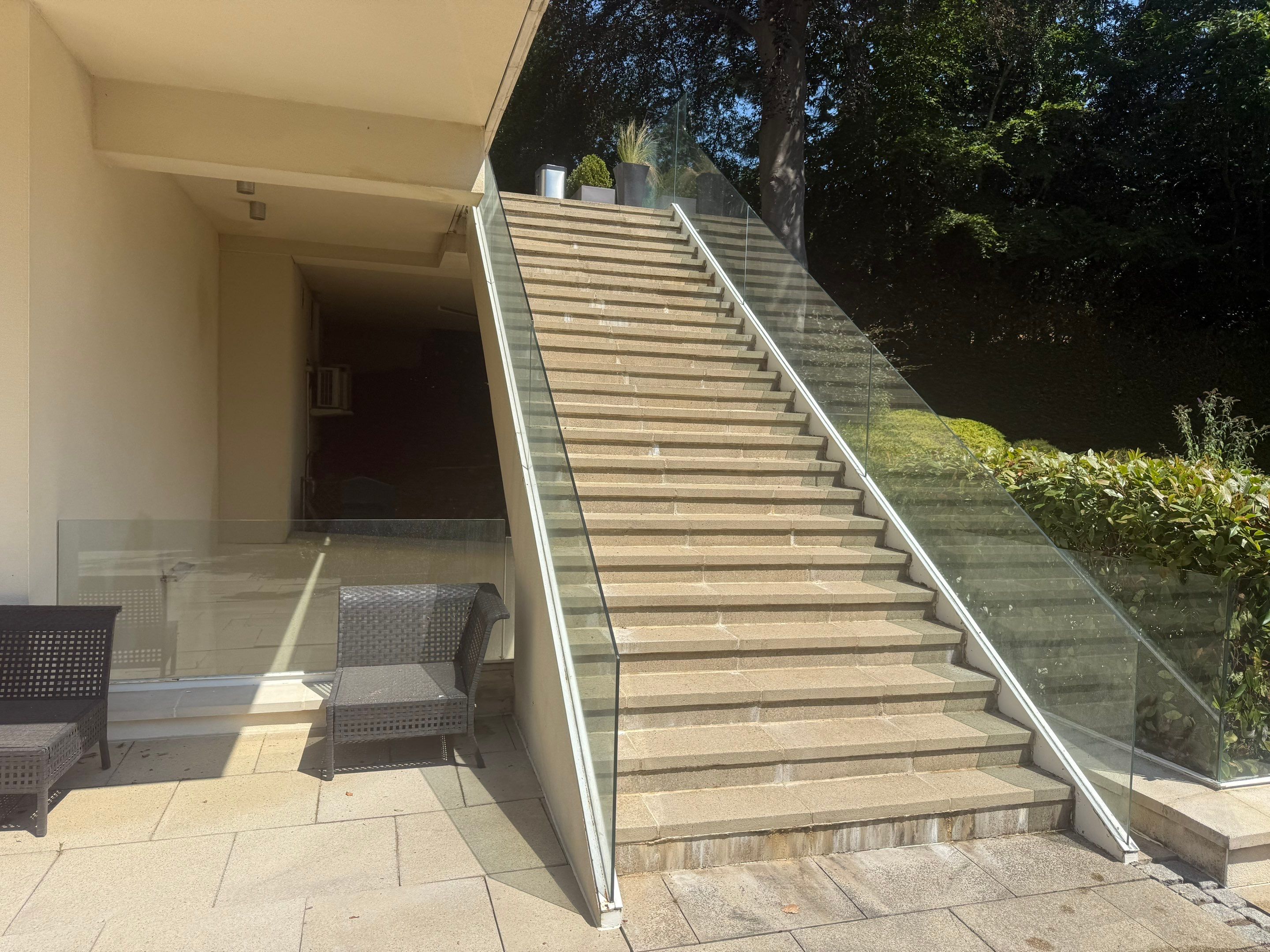 Full Exterior Cleaning of a Neoclassical Estate in Weybridge by Ges Exterior Cleaning ltd