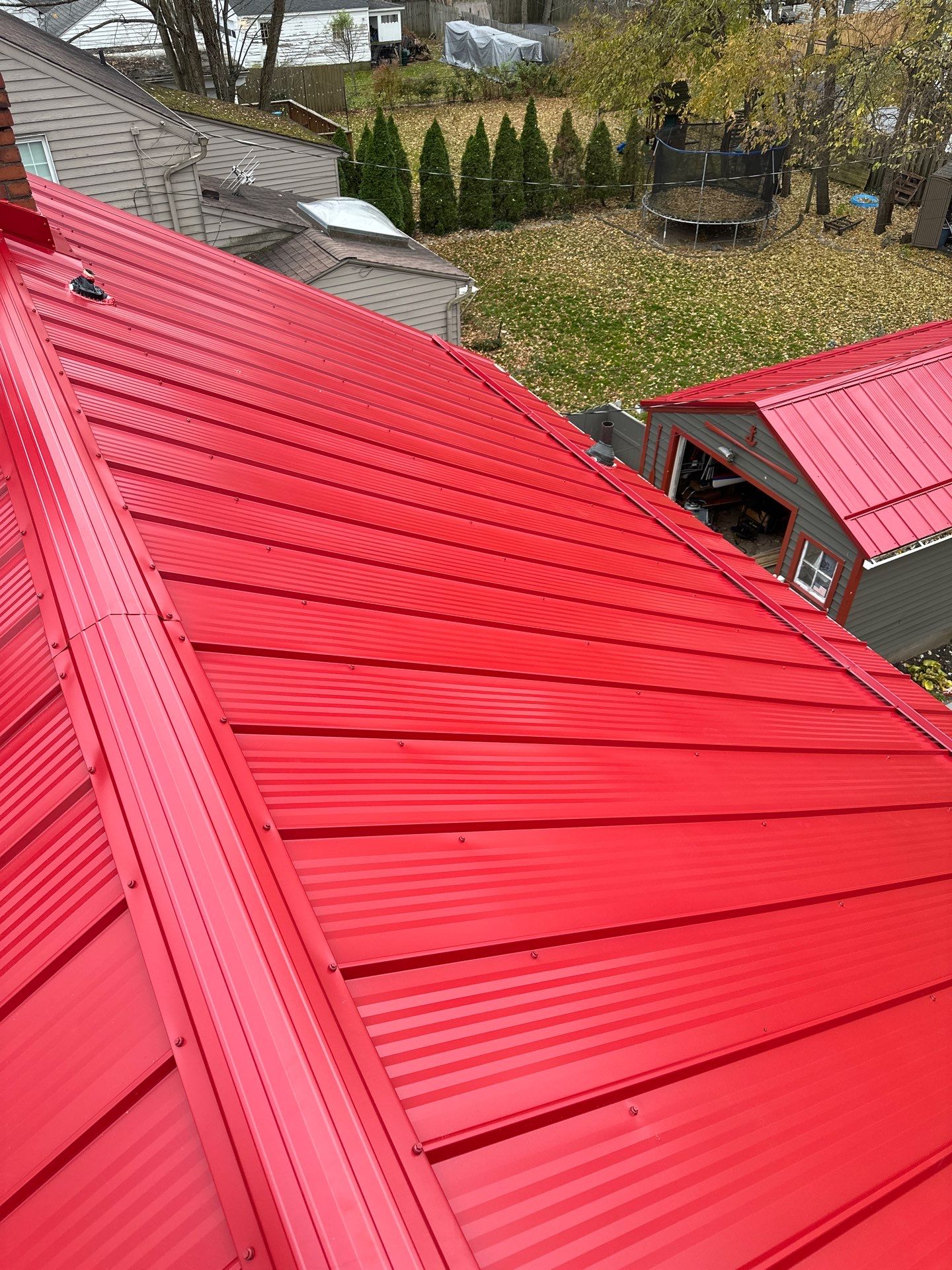Weather Max Panel, Color: Dark Red by Eagle Eye Roofing