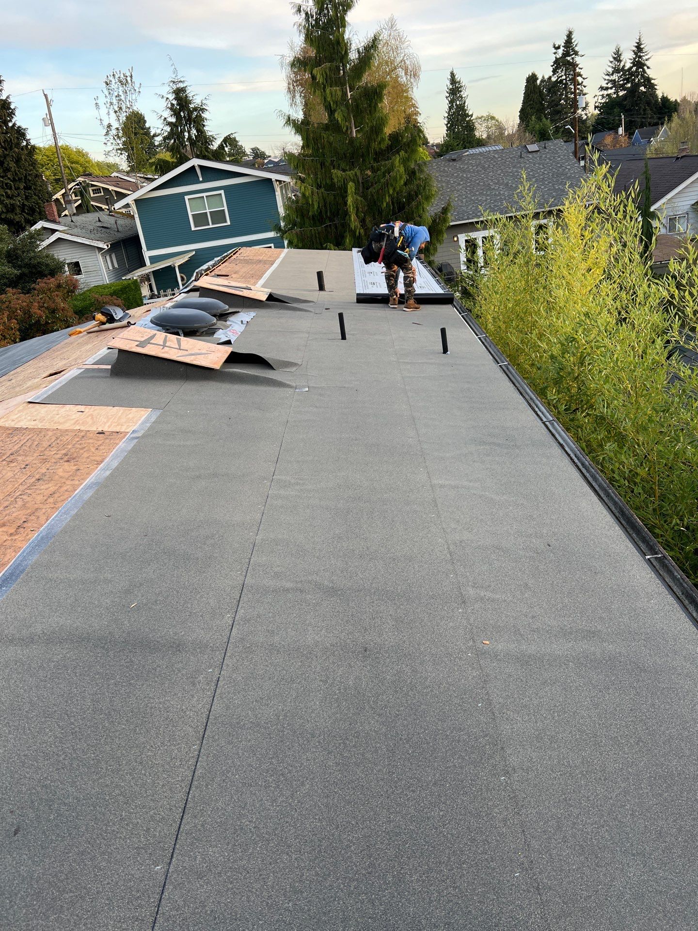 Residential Roofing Installation using GAF HDZ Shingles by Roofing Formula LLC