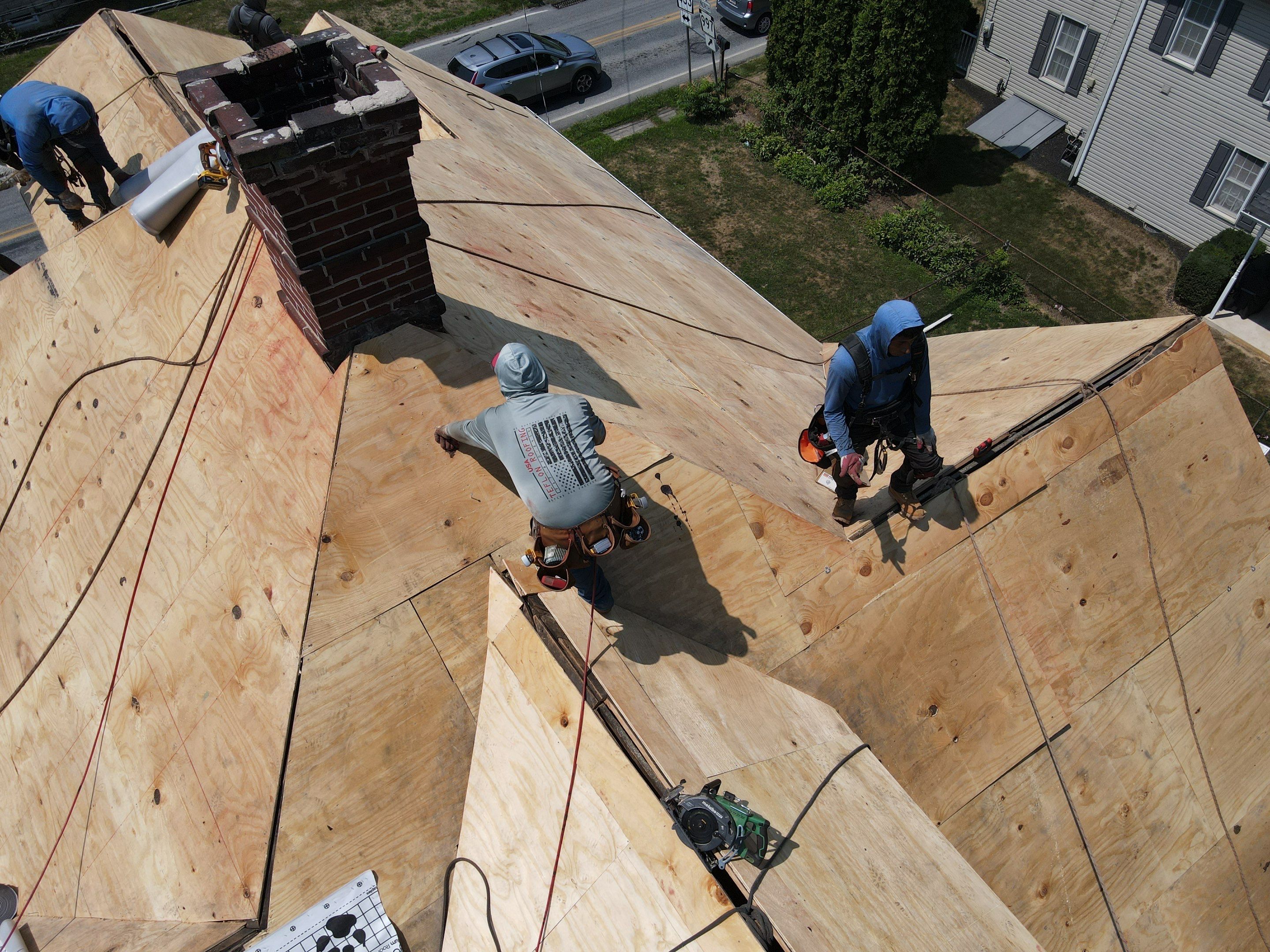 Slate Roof Removal  by Teflon Roofing