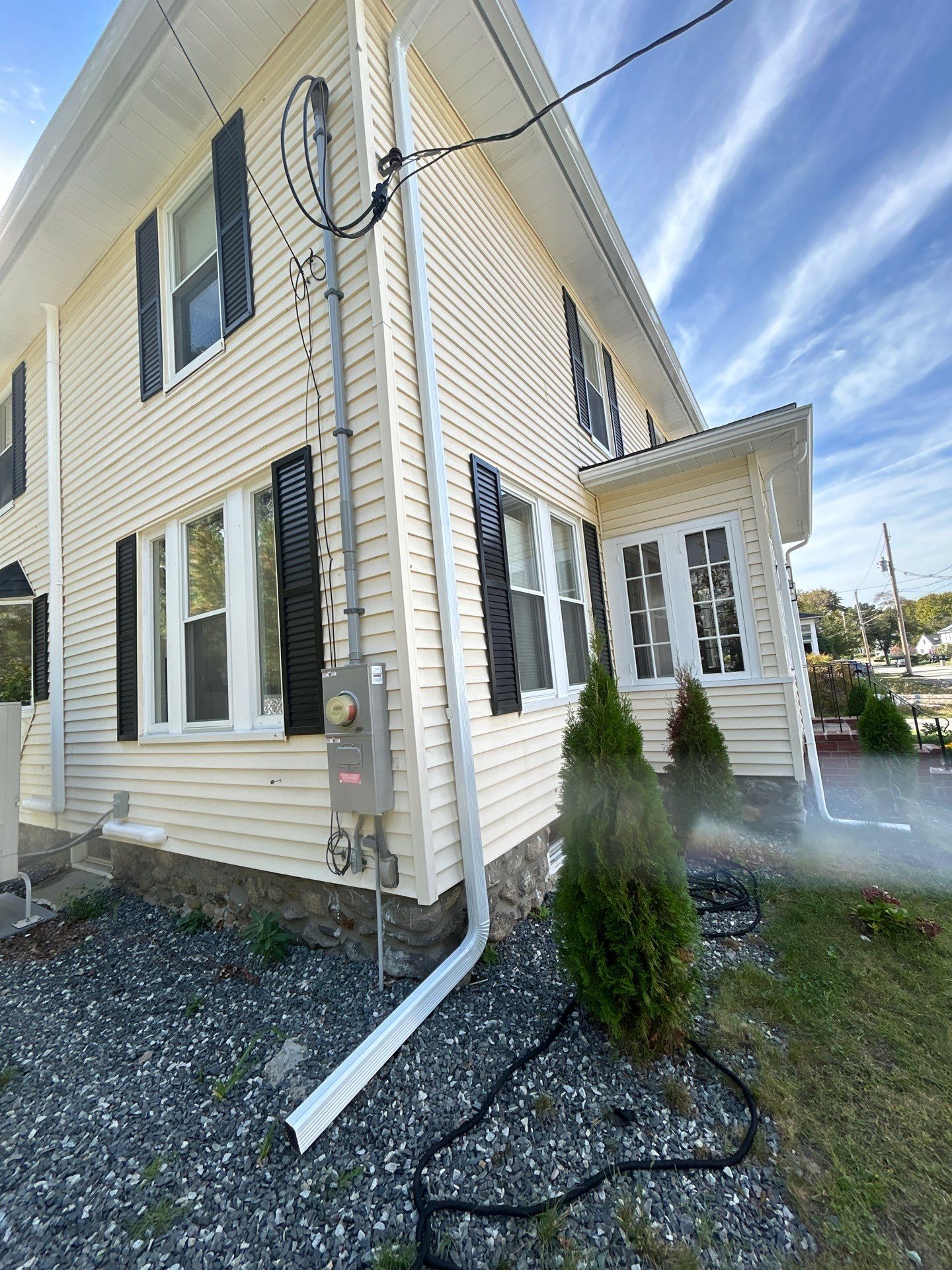 Seamless Gutter Installation with Crown Molding Adjustment | Maynard, MA by Mighty Dog Roofing of Greater Middlesex County