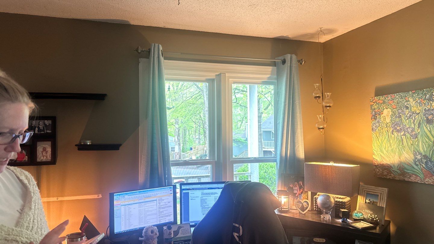 White Vinyl Double-Hung Window Replacement in Fuquay-Varina by The Remodeling Company
