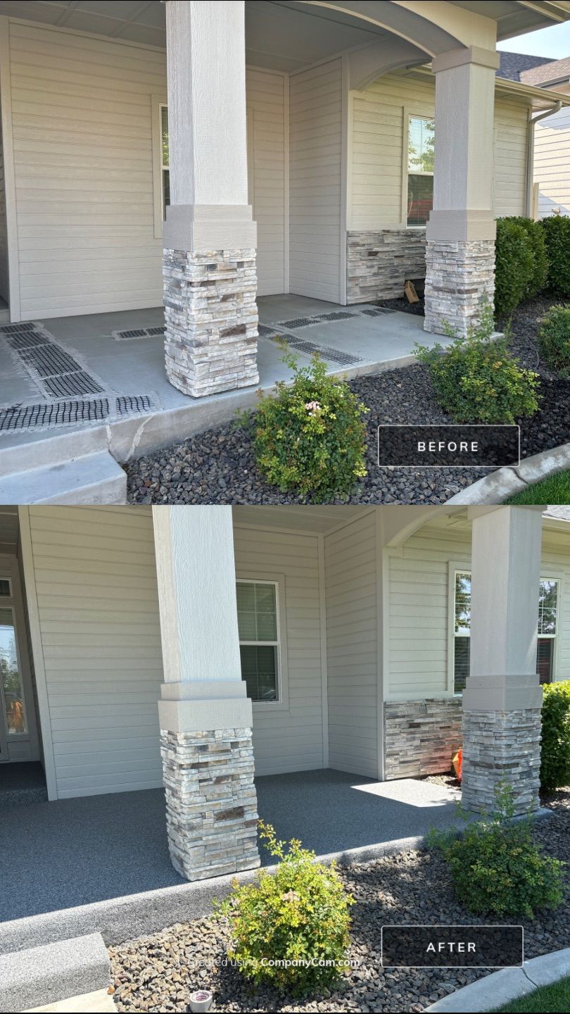 Patio and Stoop Makeover for Elaine by Mr. Mudd Concrete