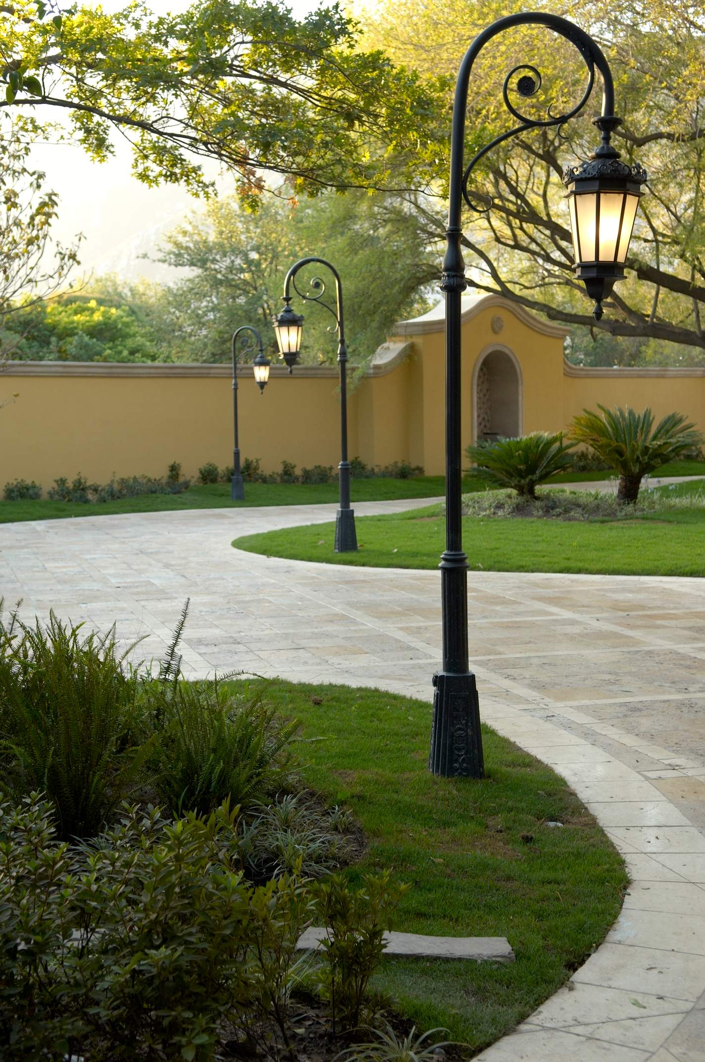 Comprehensive Exterior Lighting and Lantern Installation for Monterrey Estate by Solara Custom Living