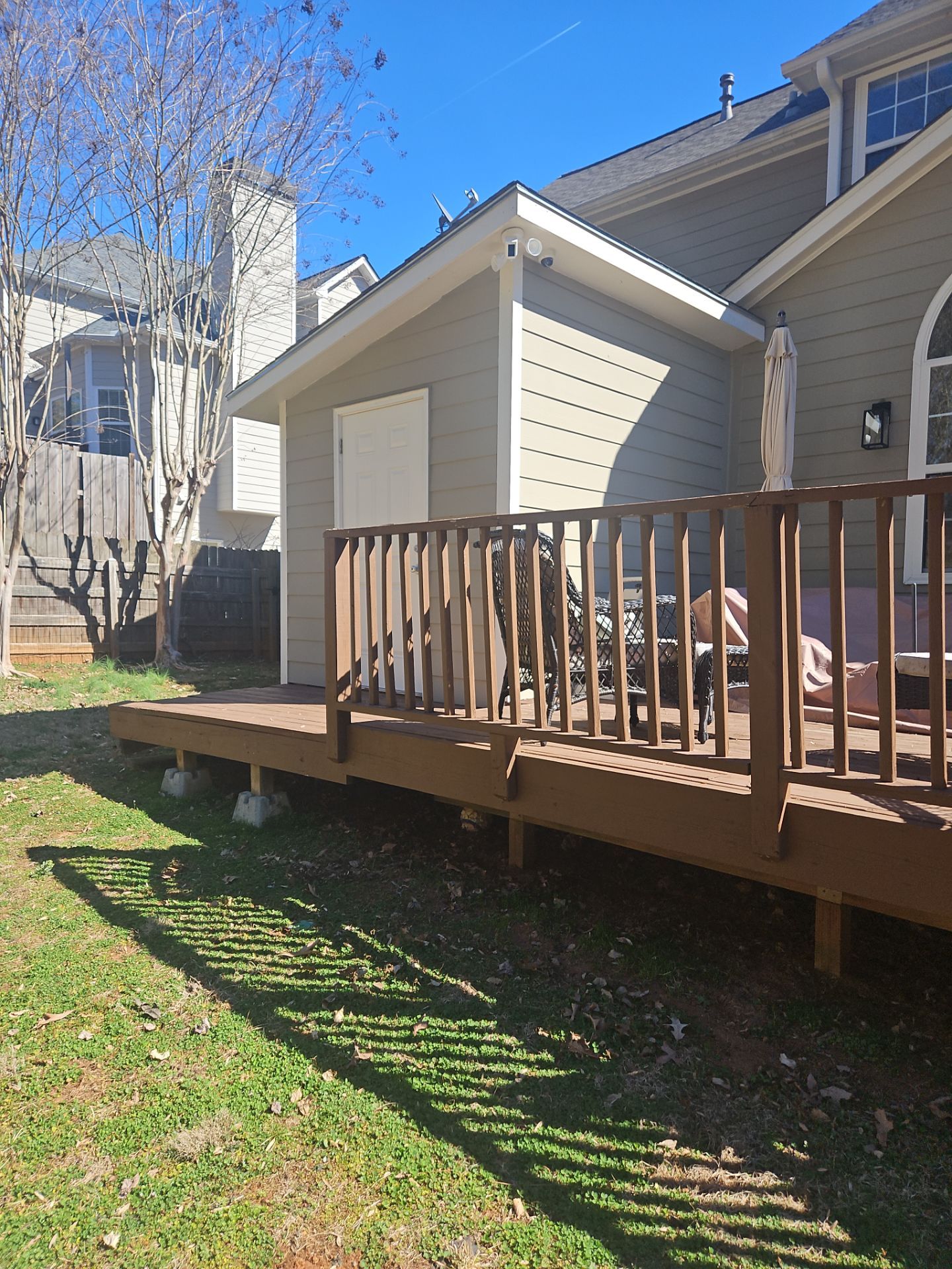 Wood Deck Build and Screen Porch Install in Kennesaw, GA by Nelson Exteriors 
