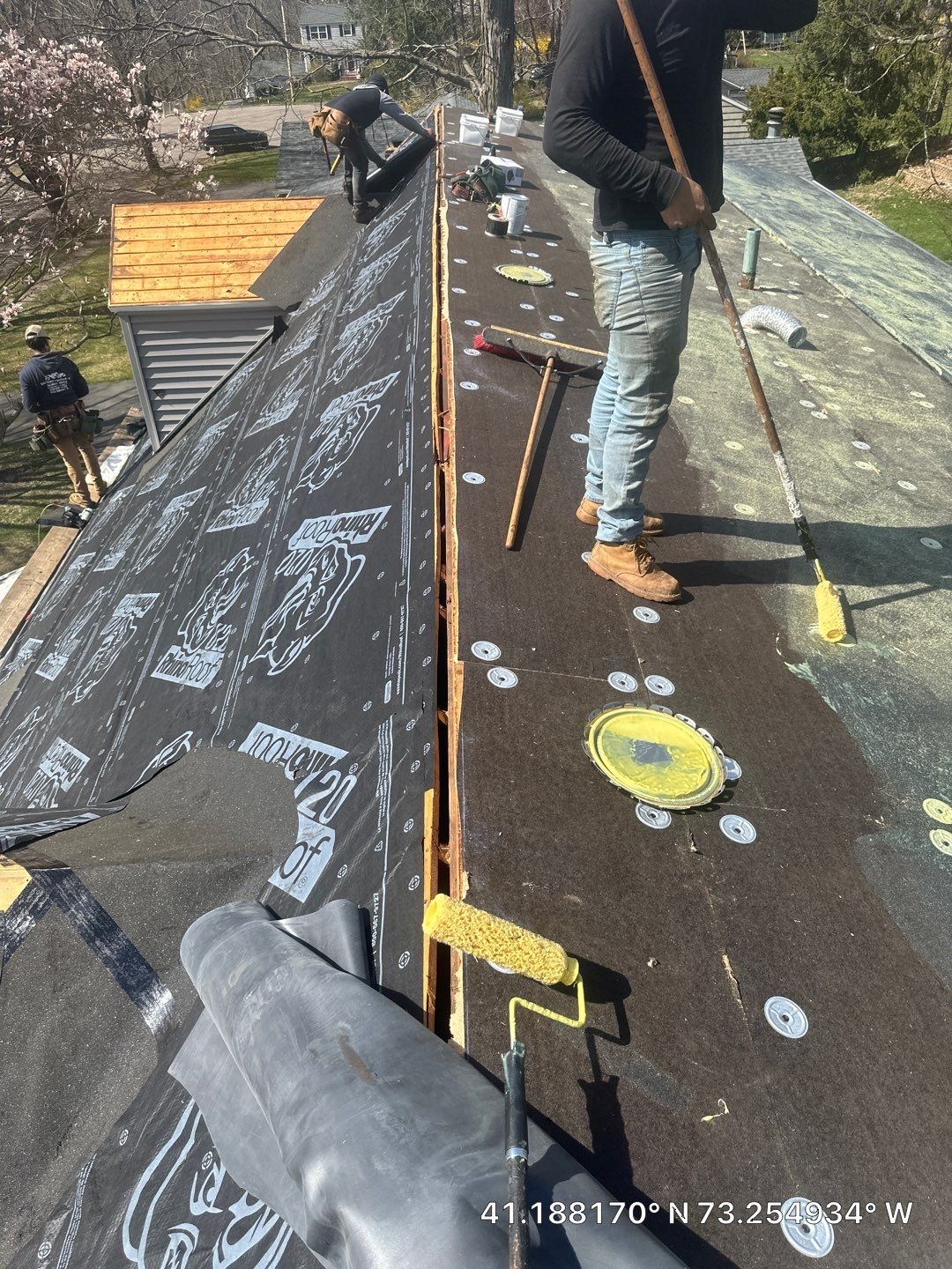 Residential Roofing Installation using Tamko Slatestone gray by A Plus Exterior