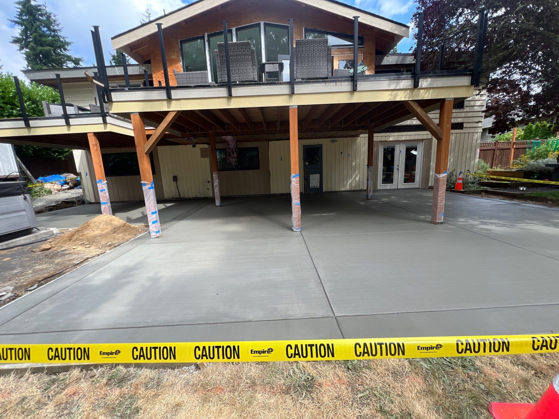 Concrete Back Patio Renovation | Edmonds  by Jireh Asphalt & Concrete Inc 