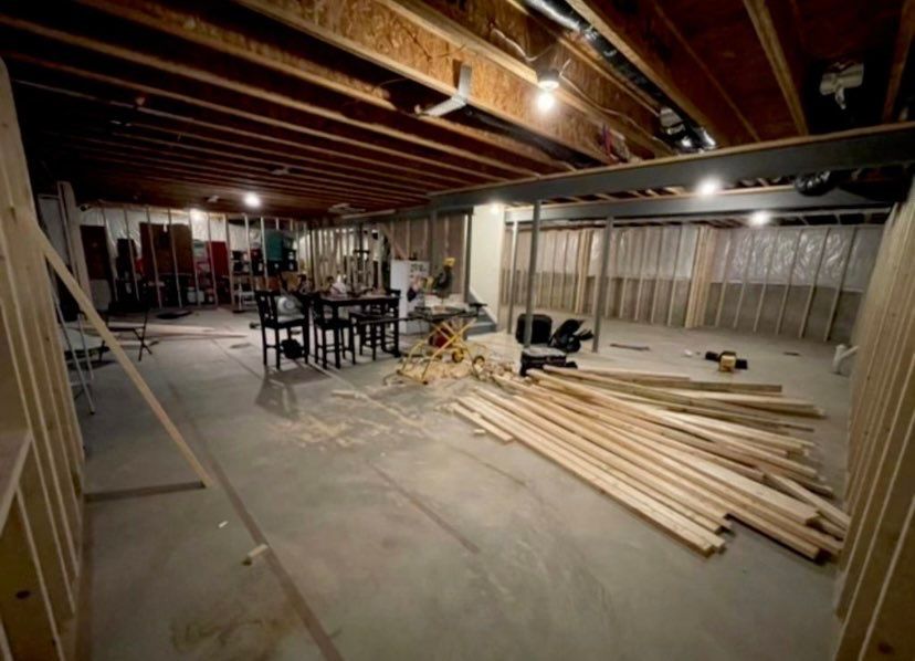 Full Basement Finishing by Greenspring Construction Services