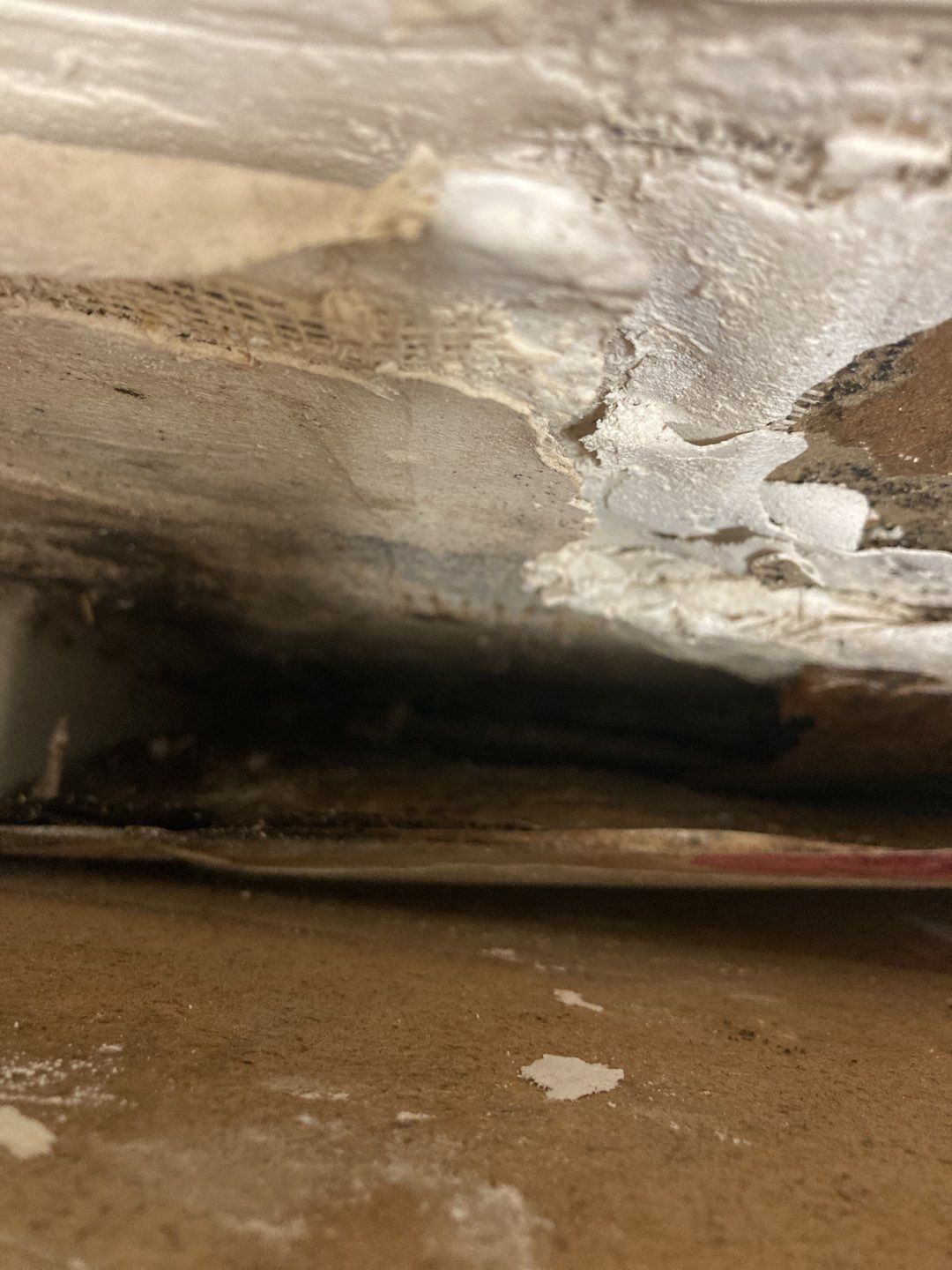 Water Damage in Bathroom by Accountable Home Services