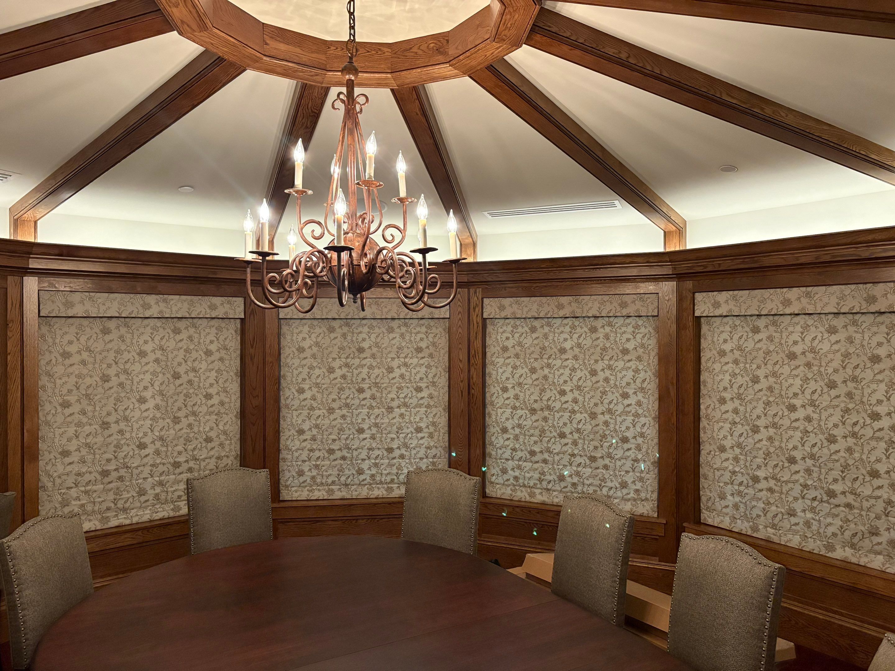 Roman Shades Project in Huntsville, Alabama by Blinds and Borders