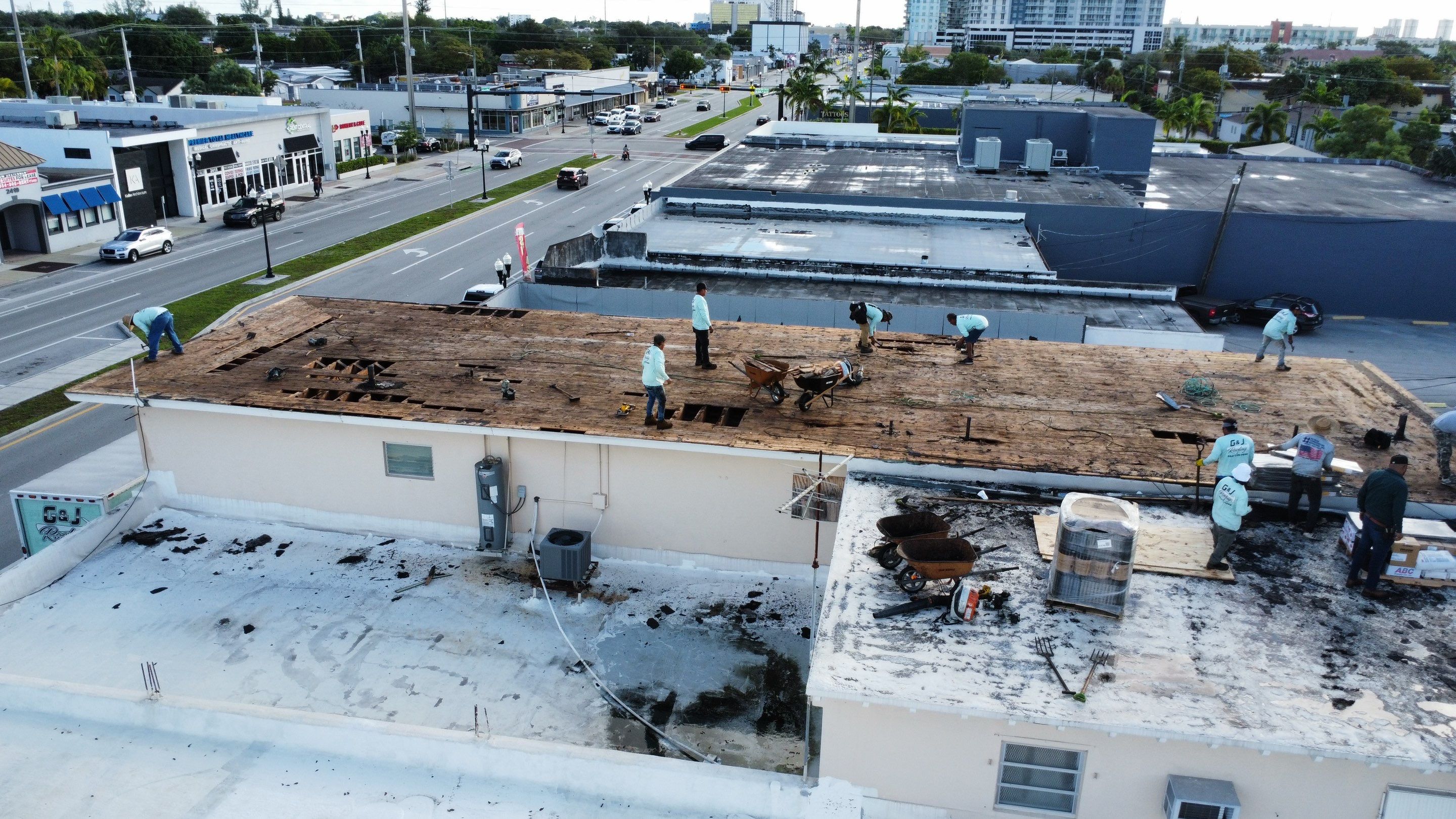 Hollywood Blvd., Hollywood, FL by G&J Roofing 