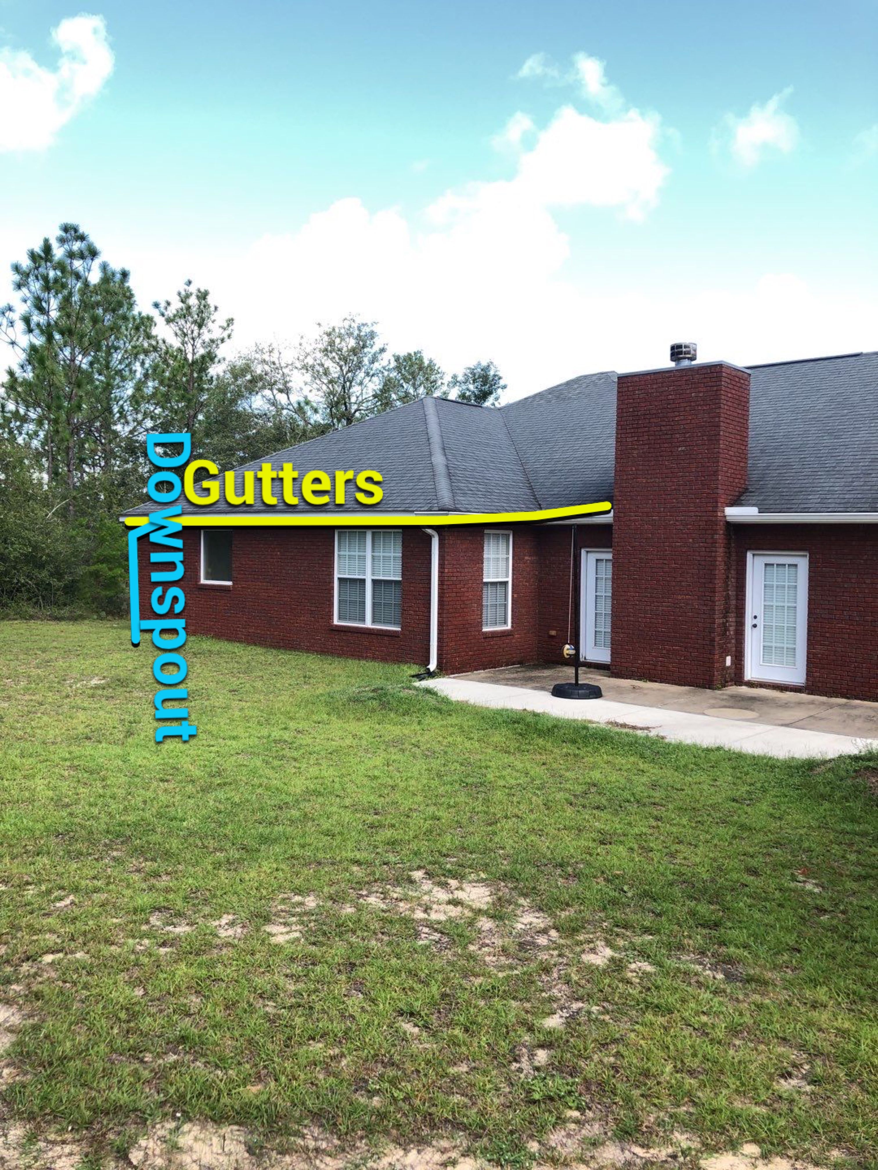 Gutter Installation using White K-Style Seamless Gutters by Gutter Professors