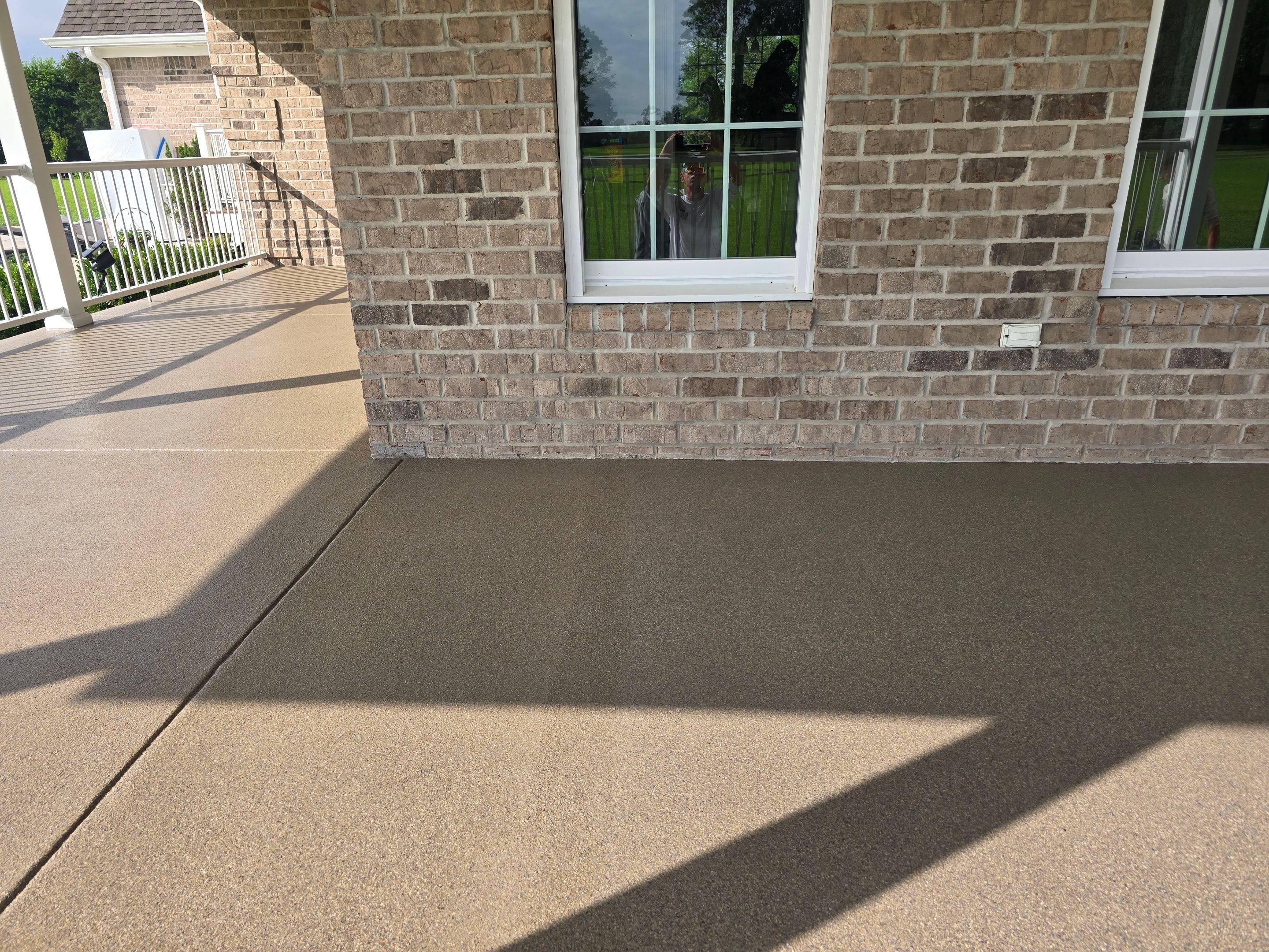 Porch & Garage Using Obsidian by Elite Floor Solutions
