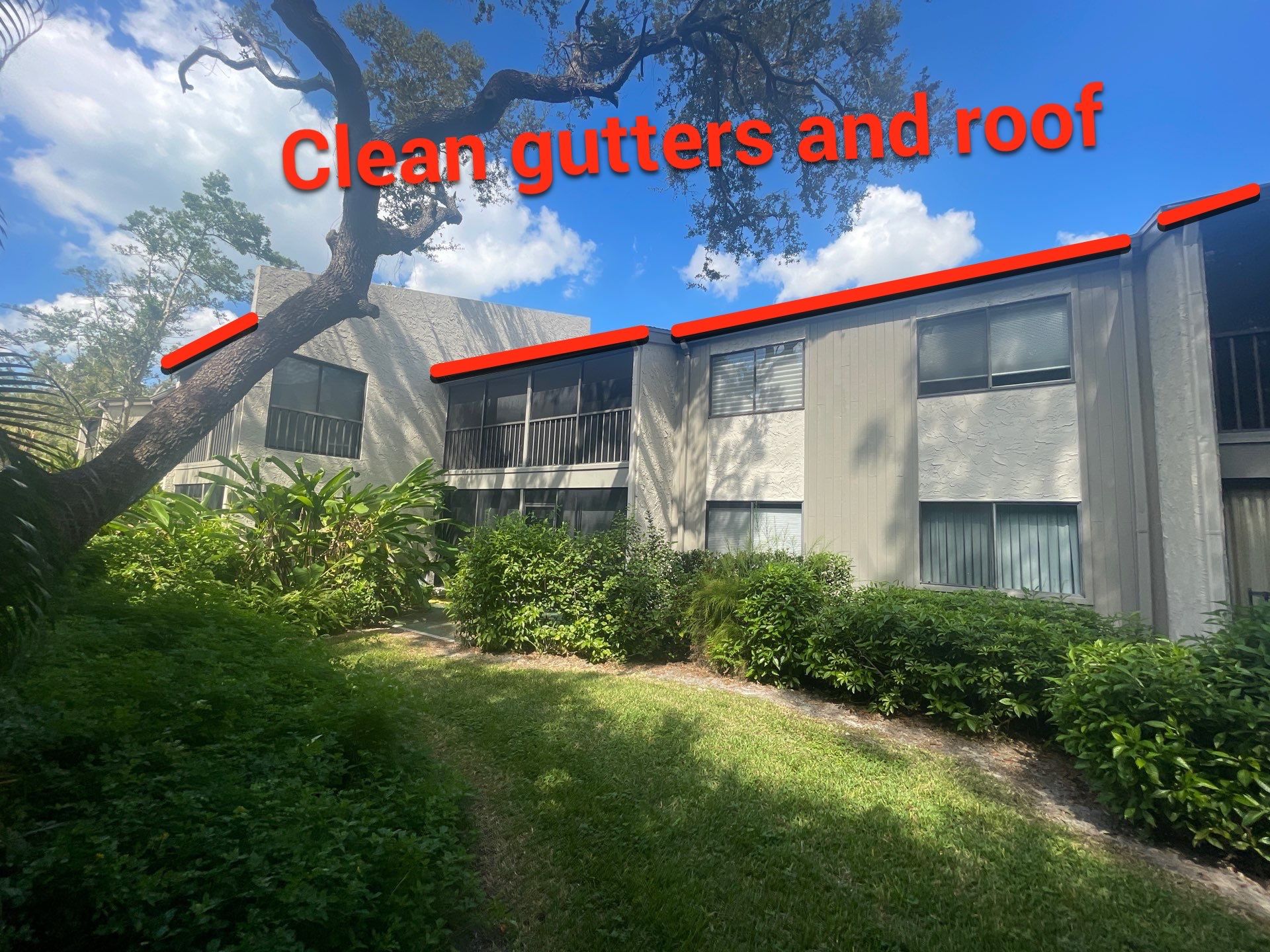 Clean Gutters and Roof in Sarasota FL by Gutter Professors