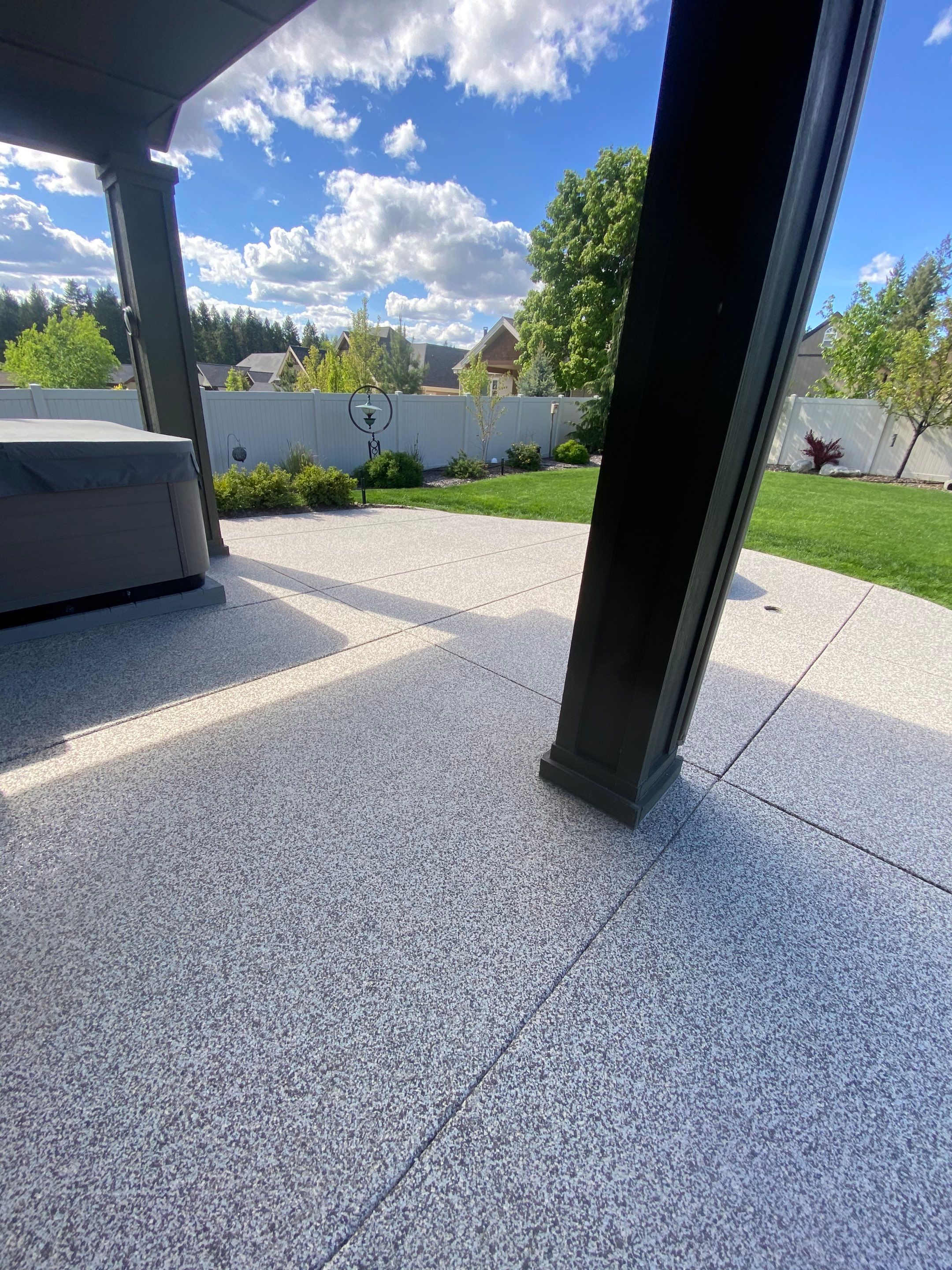 Patio and Walkway using Cordwood Colorway by Croc Coatings, LLC