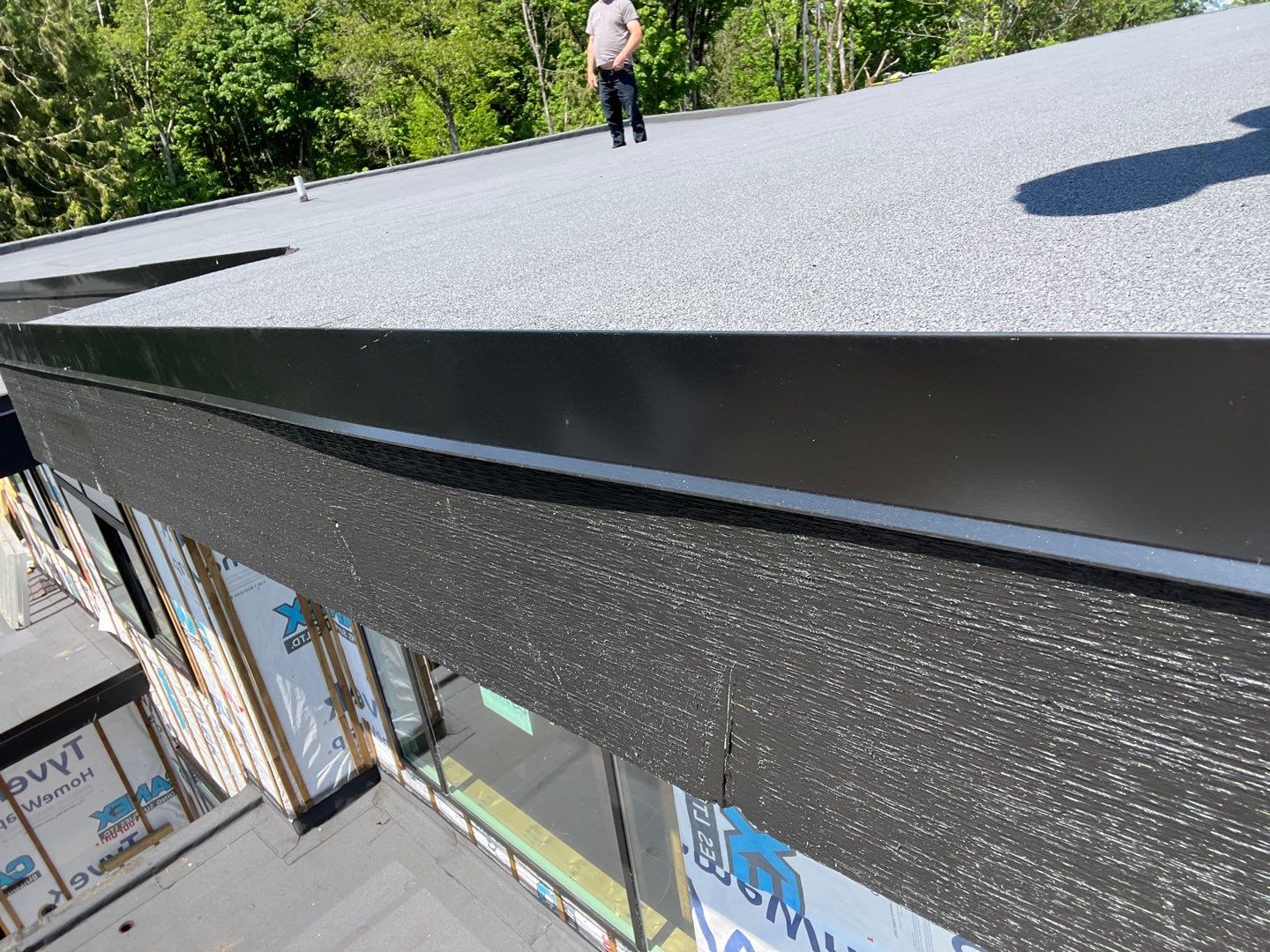 Residential Roofing Installation using IKO 2ply sbs  by Top Notch Roofing Inc