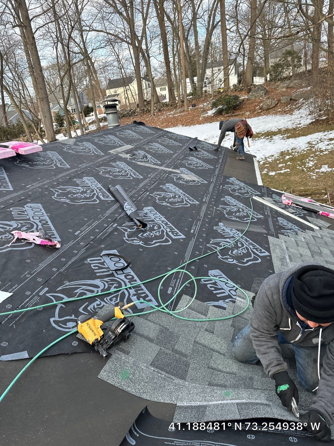 Residential Roofing Installation using Owens Corning Duration Estate Gray by A Plus Exterior