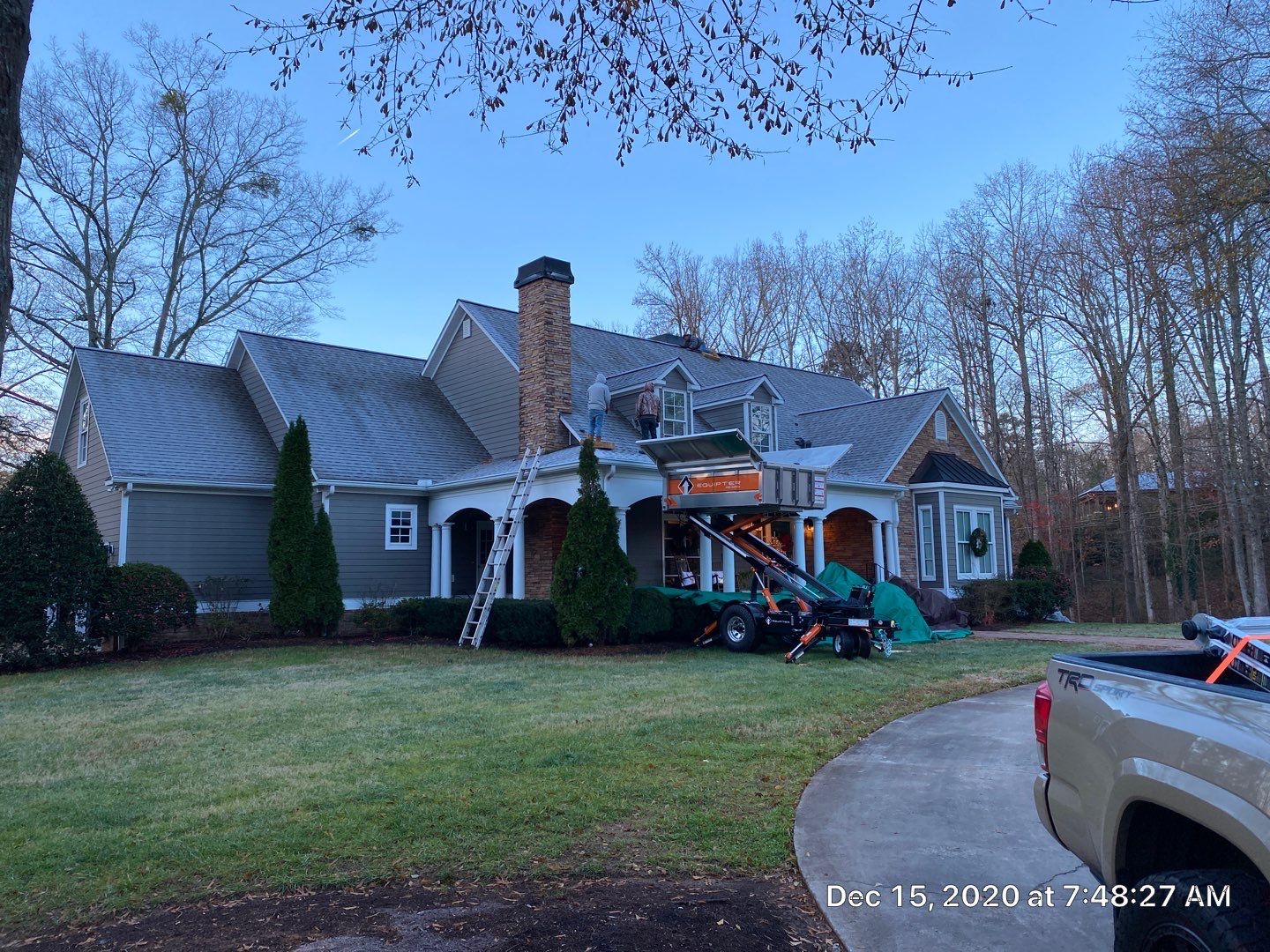 Residential Roofing Installation in Spartanburg, SC using Ceartainteed Landmark Architectural Shingles by Property Assessment