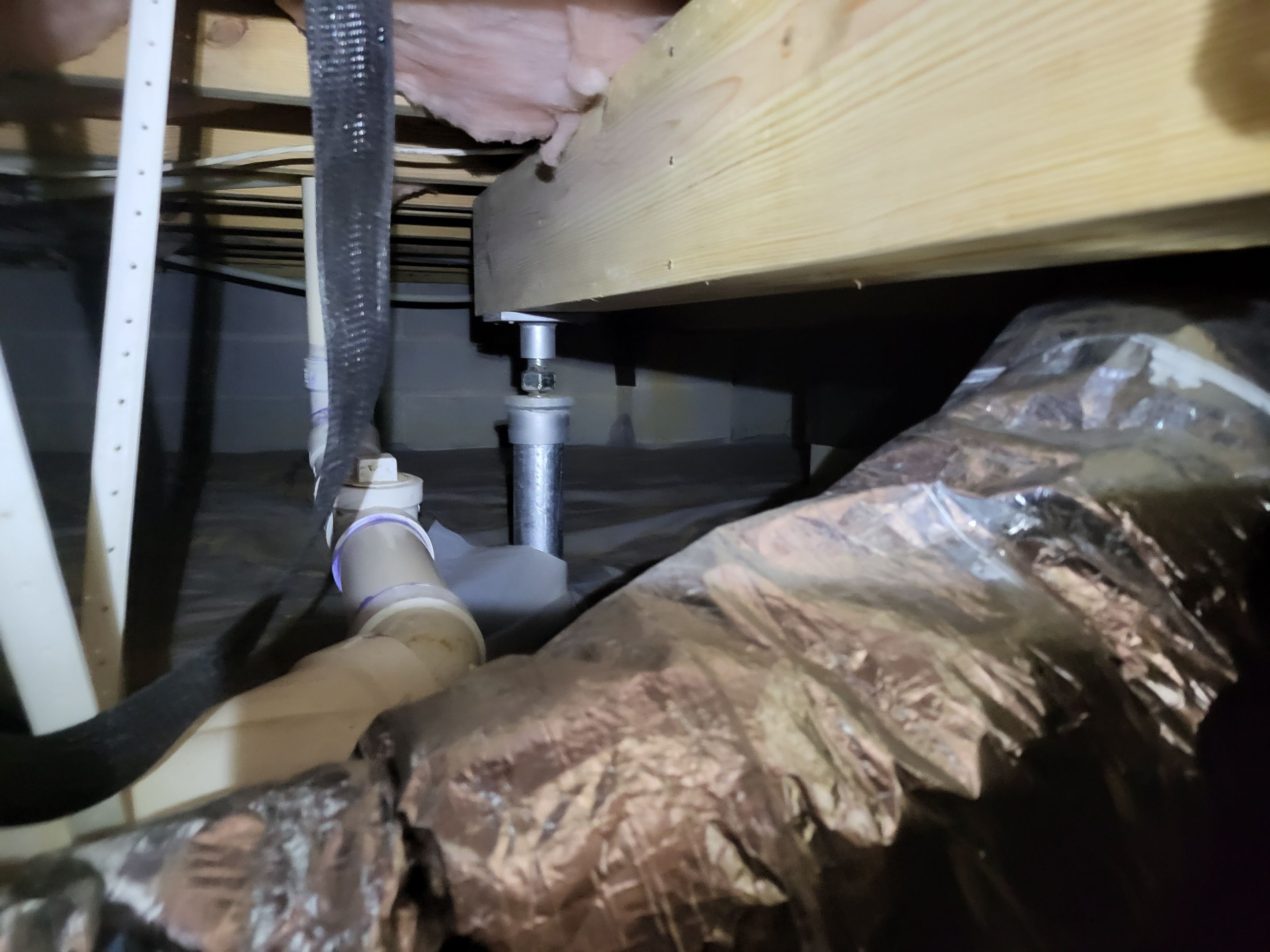 Project in Smithfield by Patriot Crawl Space Repairs