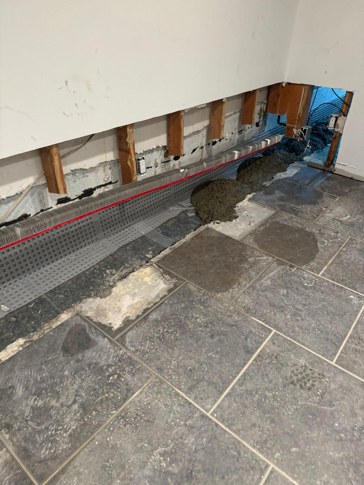 Interior French Drain Basking Ridge NJ by Pure Service Pro, LLC 