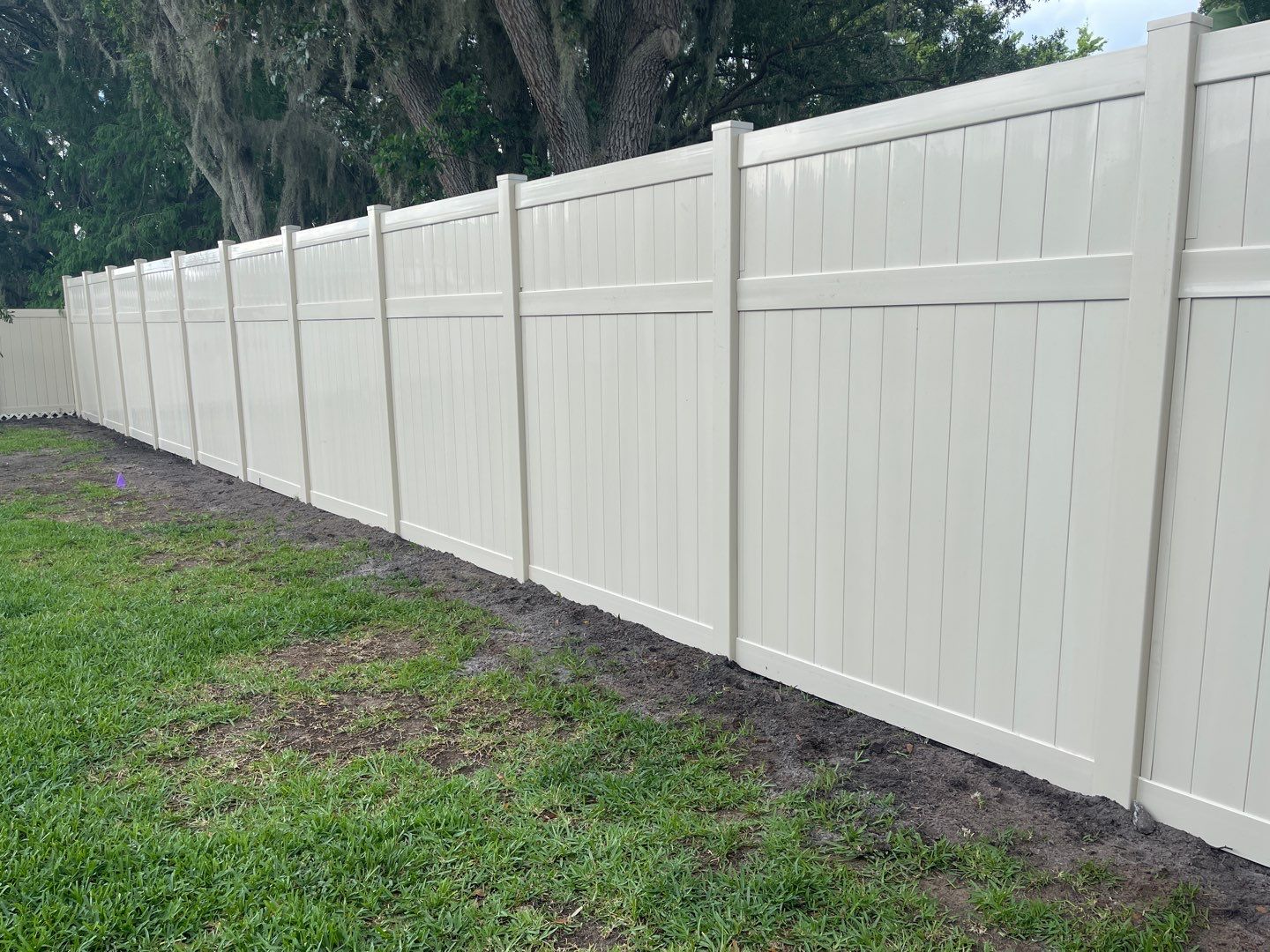 Bradenton, FL 8 ft. Tall Tan Vinyl Privacy Fence by Asap fence and gates, LLC