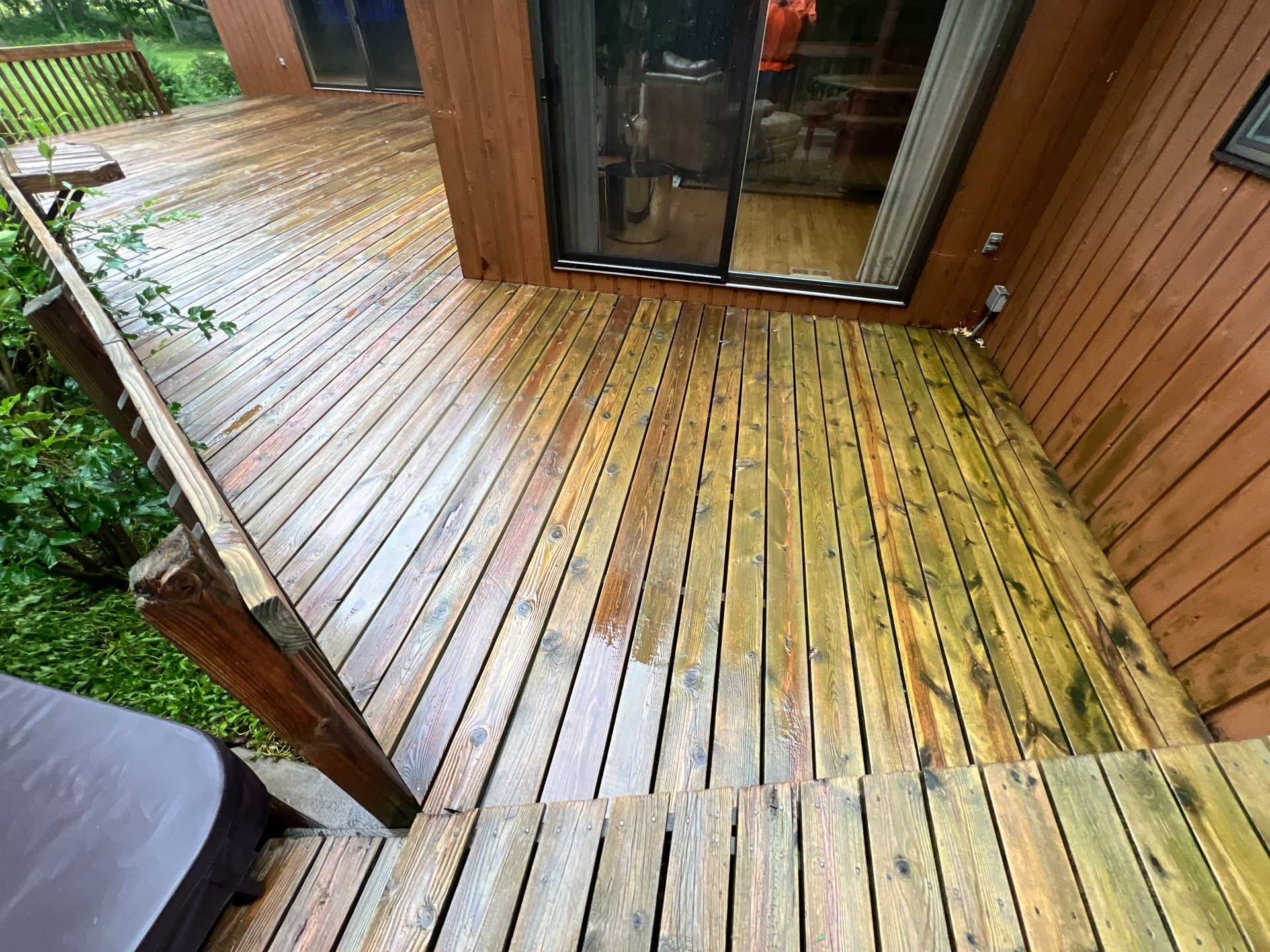 Deck, Patio, and Tennis Court Cleaning by Northern Power Washing LLC.