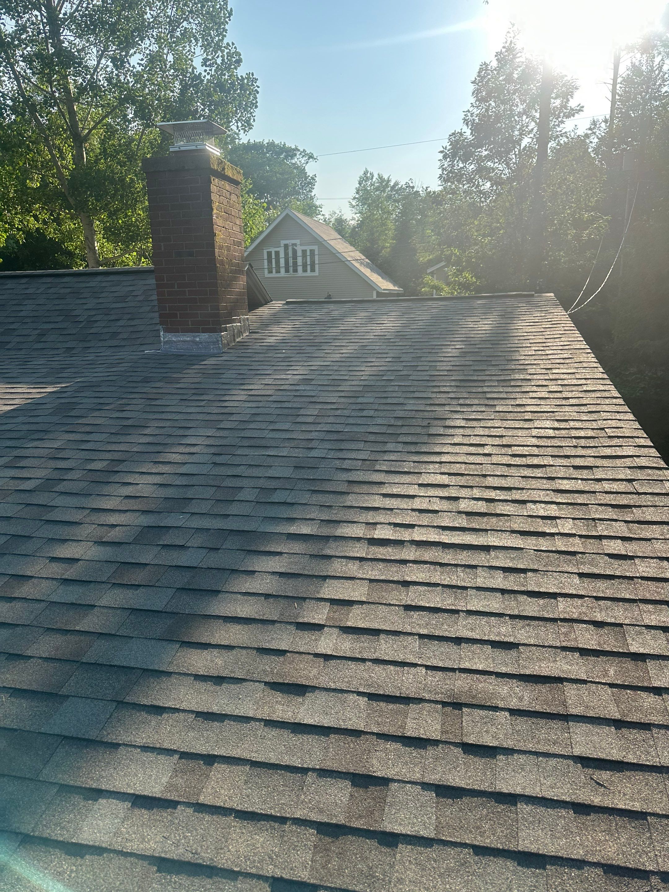 OC Roof Install On The Lake In Deerfield, New Hampshire by Tall pine roofing