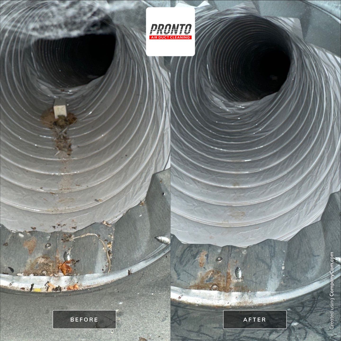 Air duct cleaning using Hypervac by Pronto Air Duct Cleaning