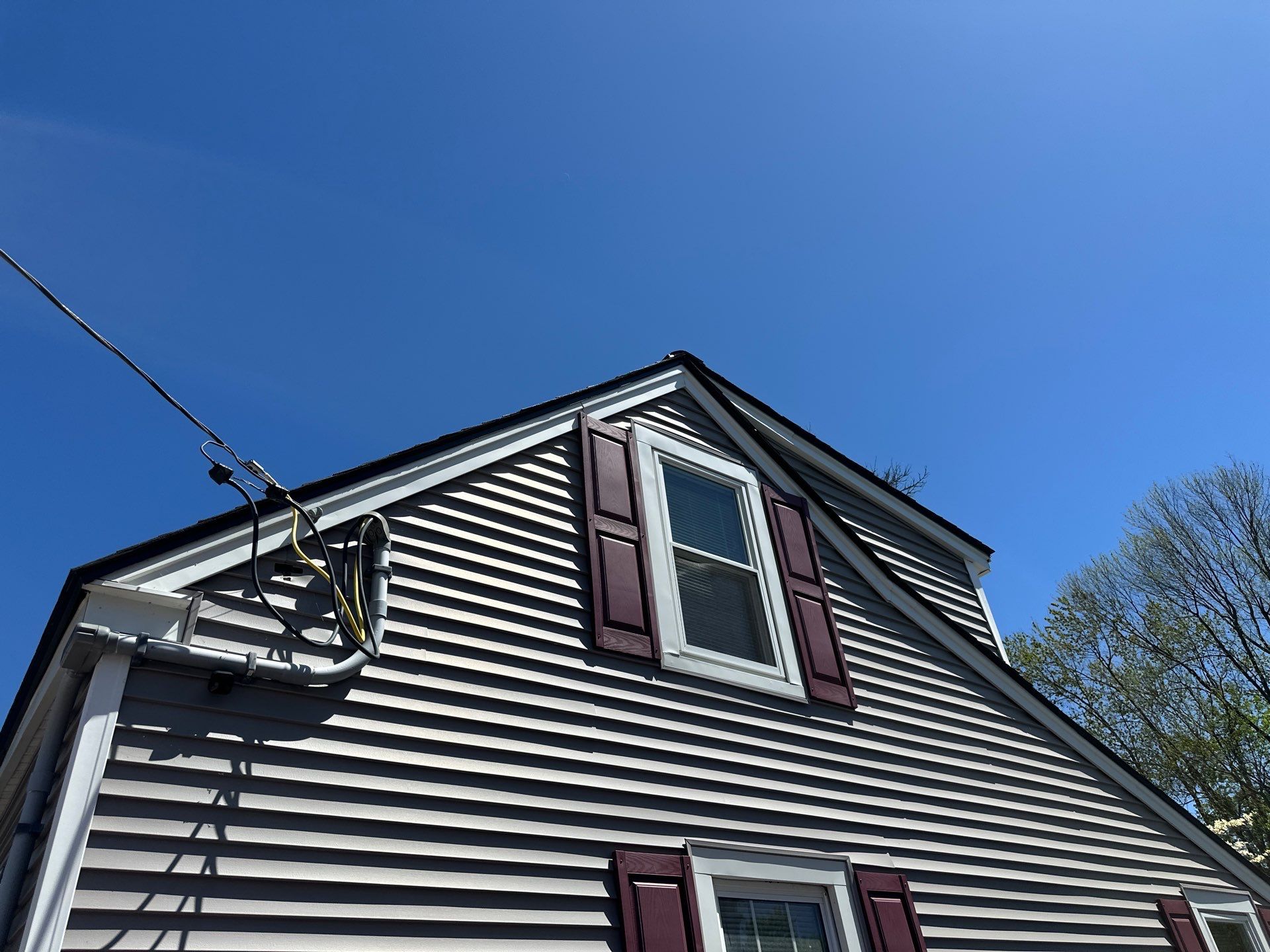 Roof Replacement with Owens Corning TruDefinition Shingles in Midnight Plum by Mighty Dog Roofing of Greater Middlesex County