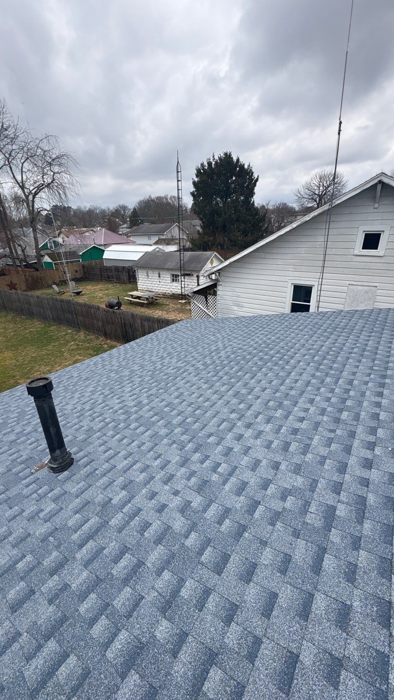 Residential Roofing Installation using GAF Timberline HDZ Biscayne Blue by Rainstoppers Roofing