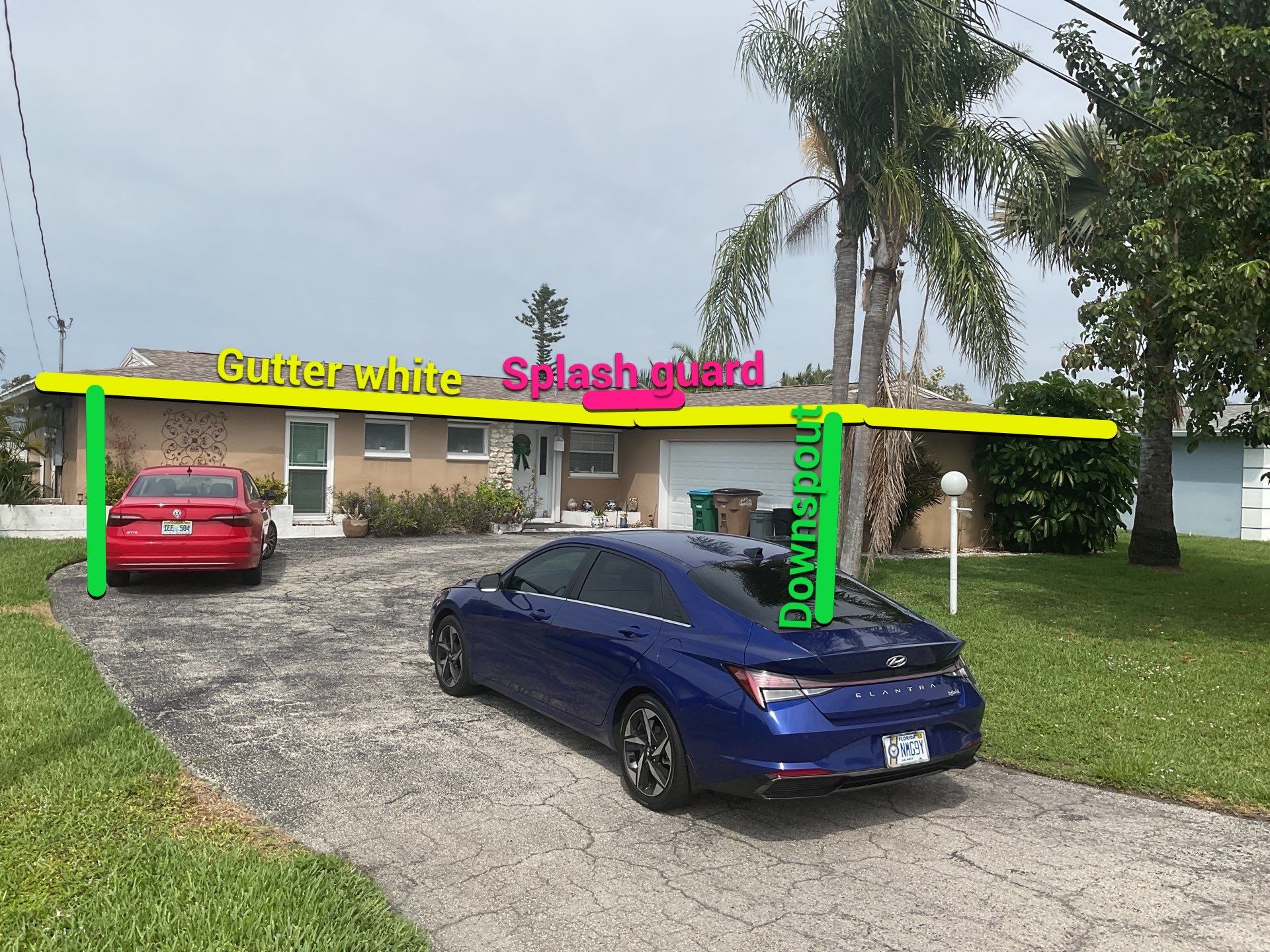 White K Style Seamless Gutters using 6 Inch Seamless Gutters in Cape Coral FL by Gutter Professors