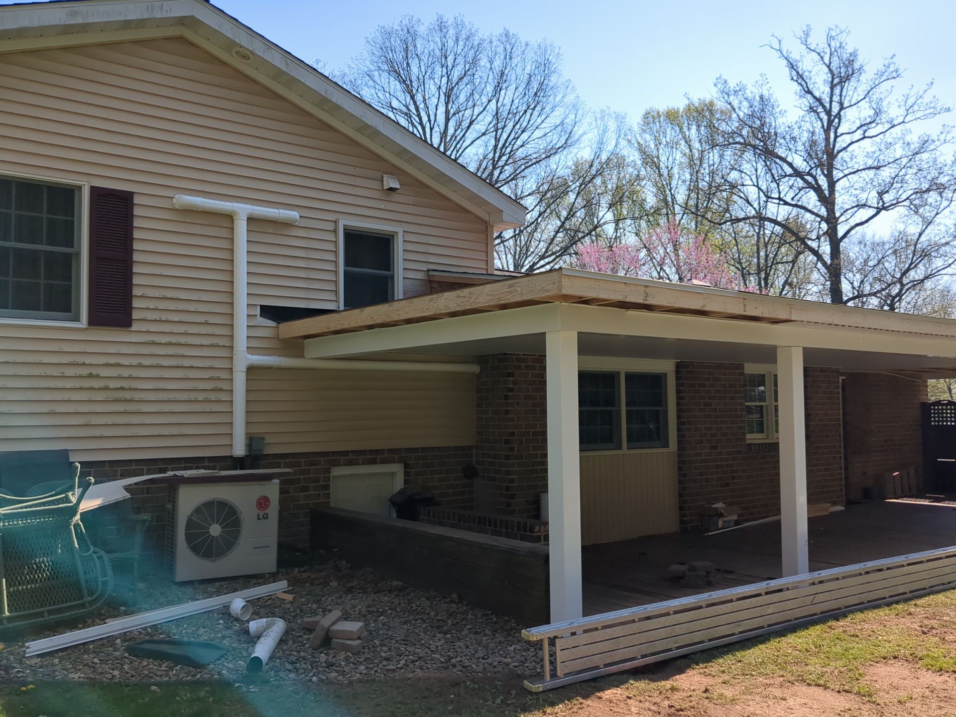 GAF Timberline Shingle Replacement and Porch Roof Construction in Tower City by Esh Builders