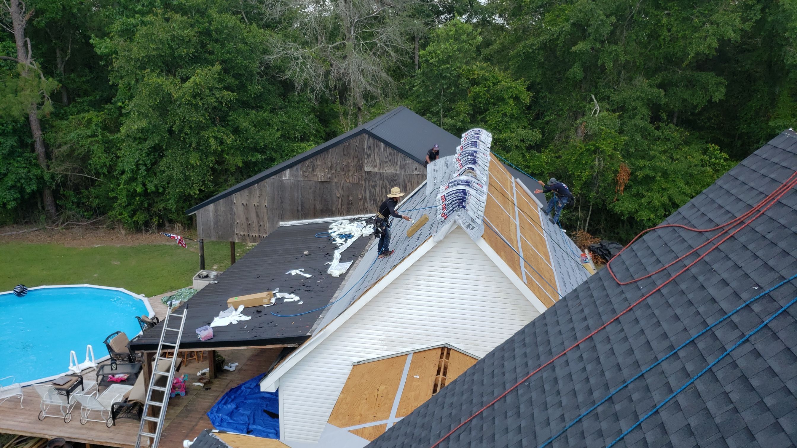 Residential Roofing Installation using Roof Replacement by American Roofing & Construction LLC