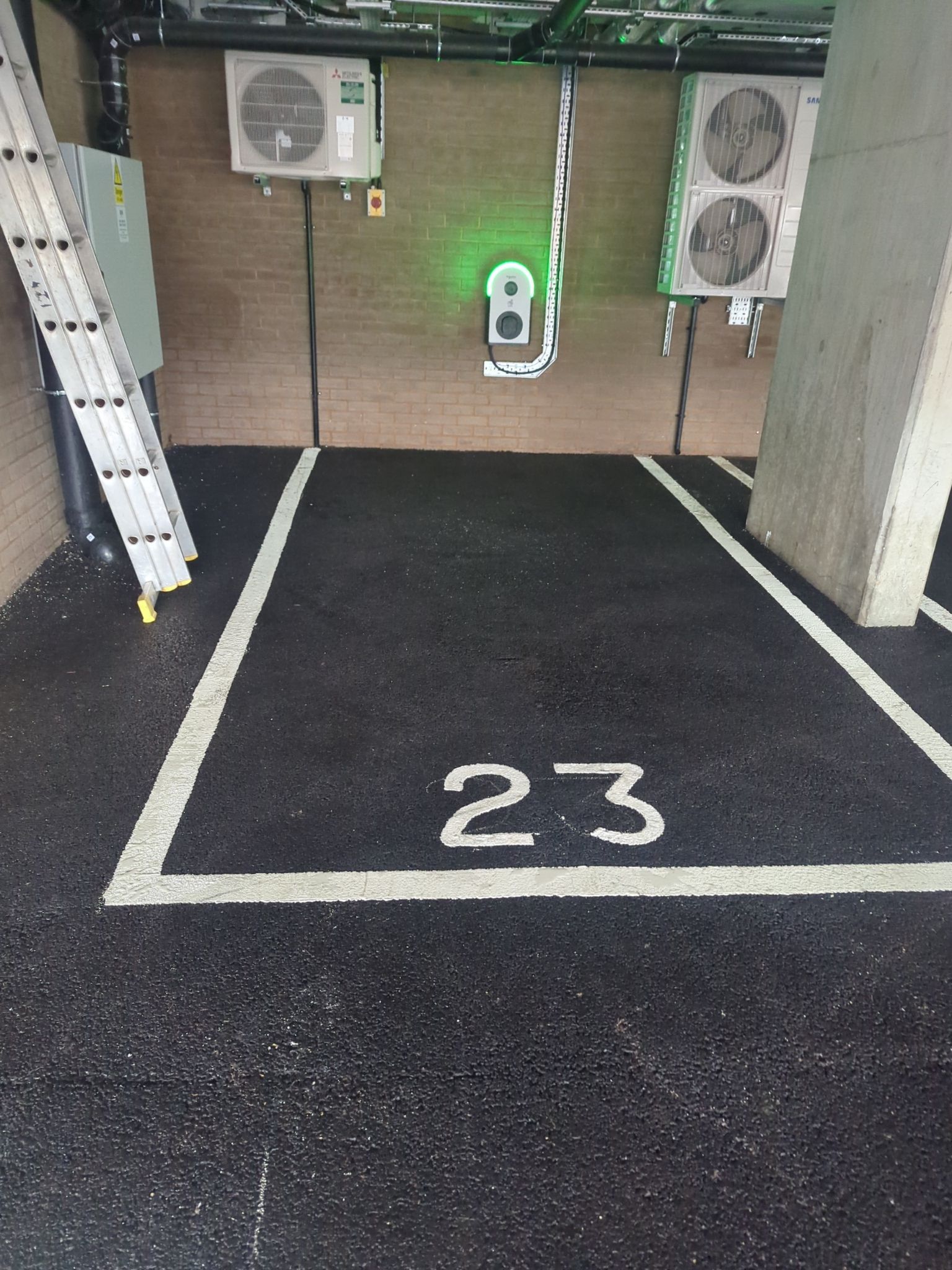 Car park cleaning using Honda 15lpm Low Pressure Washing Machine by Ges Exterior Cleaning ltd