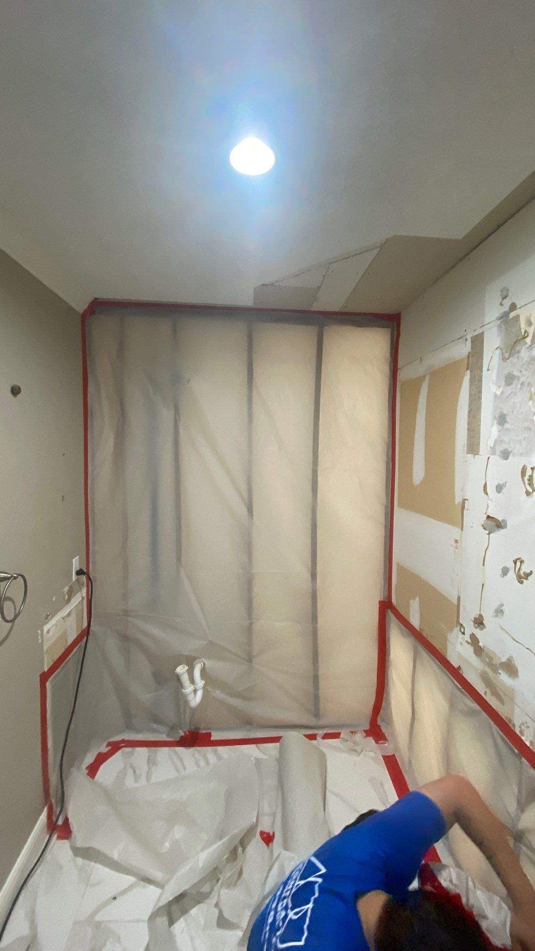 Bathroom Remodel with Water Mitigation Equipment | LT Contractors by L&T General Contractors and Restoration INC
