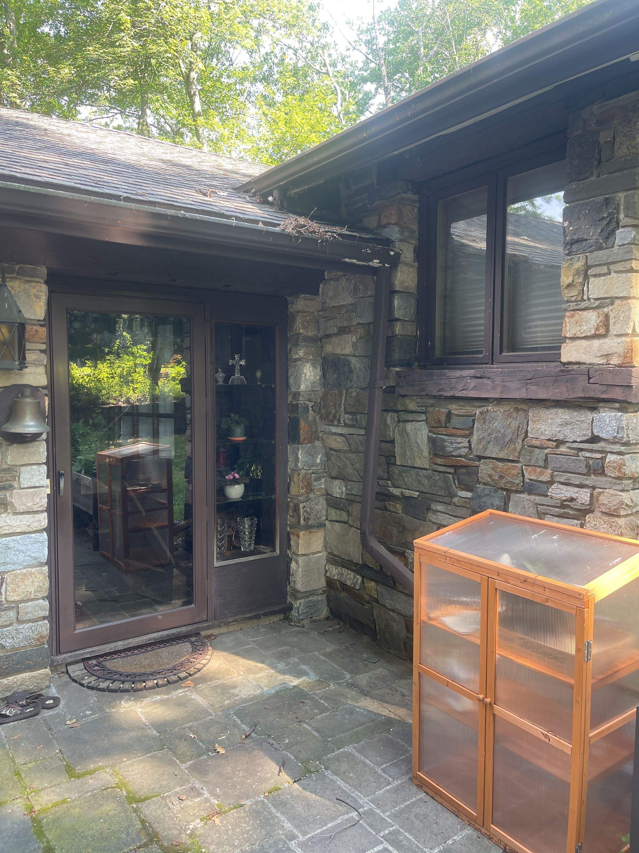 Gutter Installation using 5k Brown Gutters by A Plus Exterior