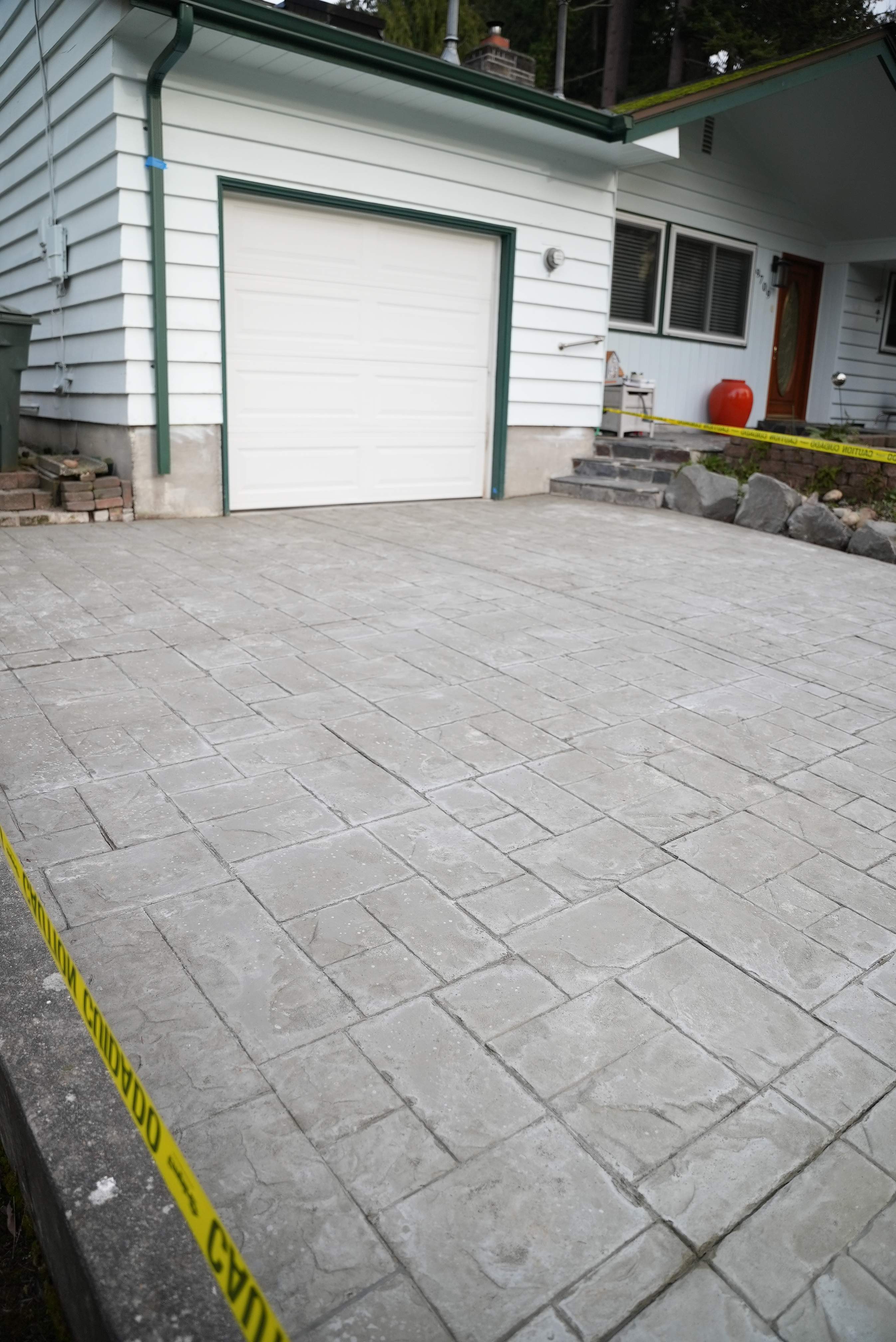 Stamped Concrete Patio and Driveway | Edmonds  by Jireh Asphalt & Concrete Inc 
