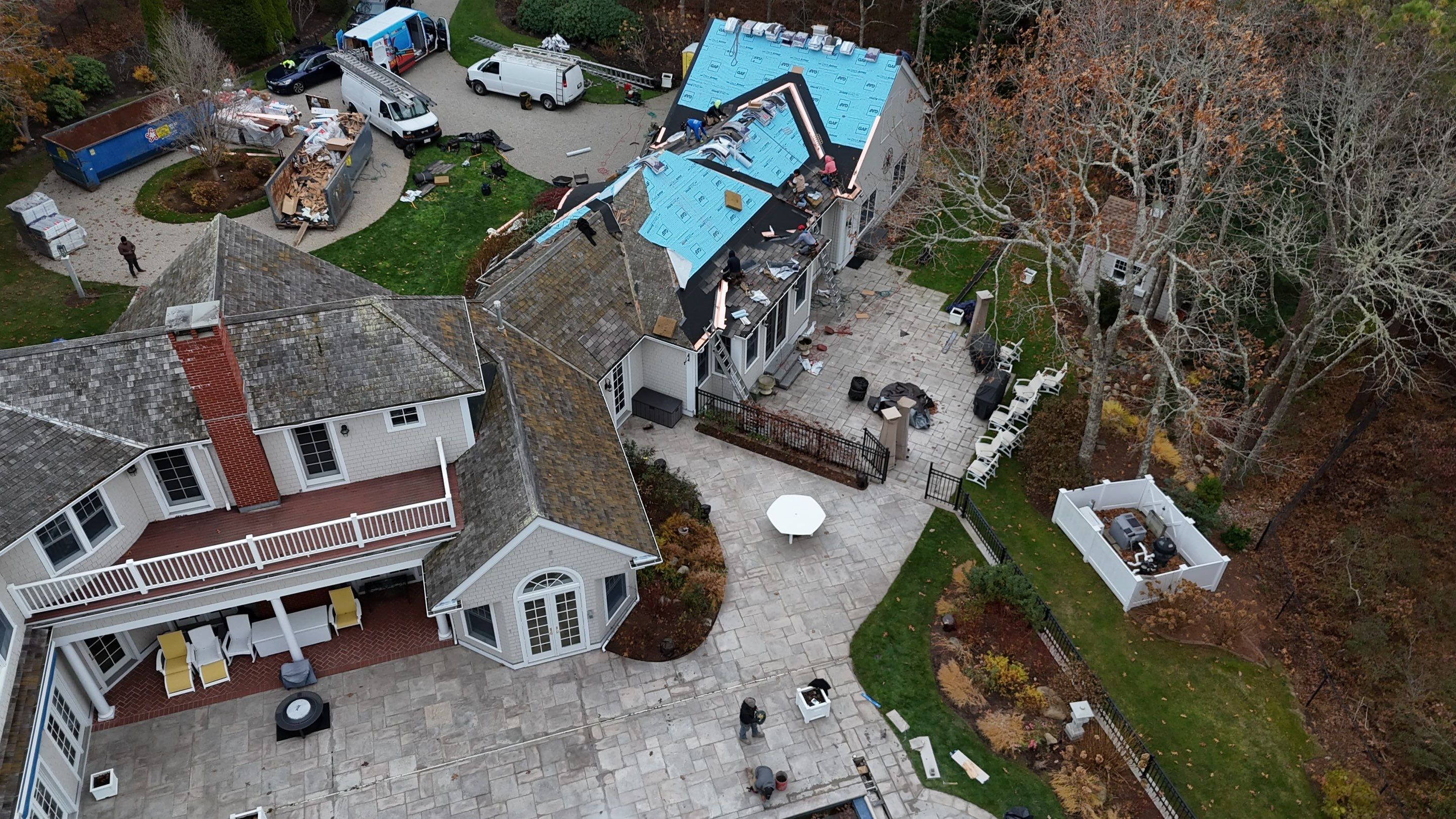 Premium Cedar Shake Roof Replacement Project in Barnstable by Mighty Dog Roofing of Greater Middlesex County