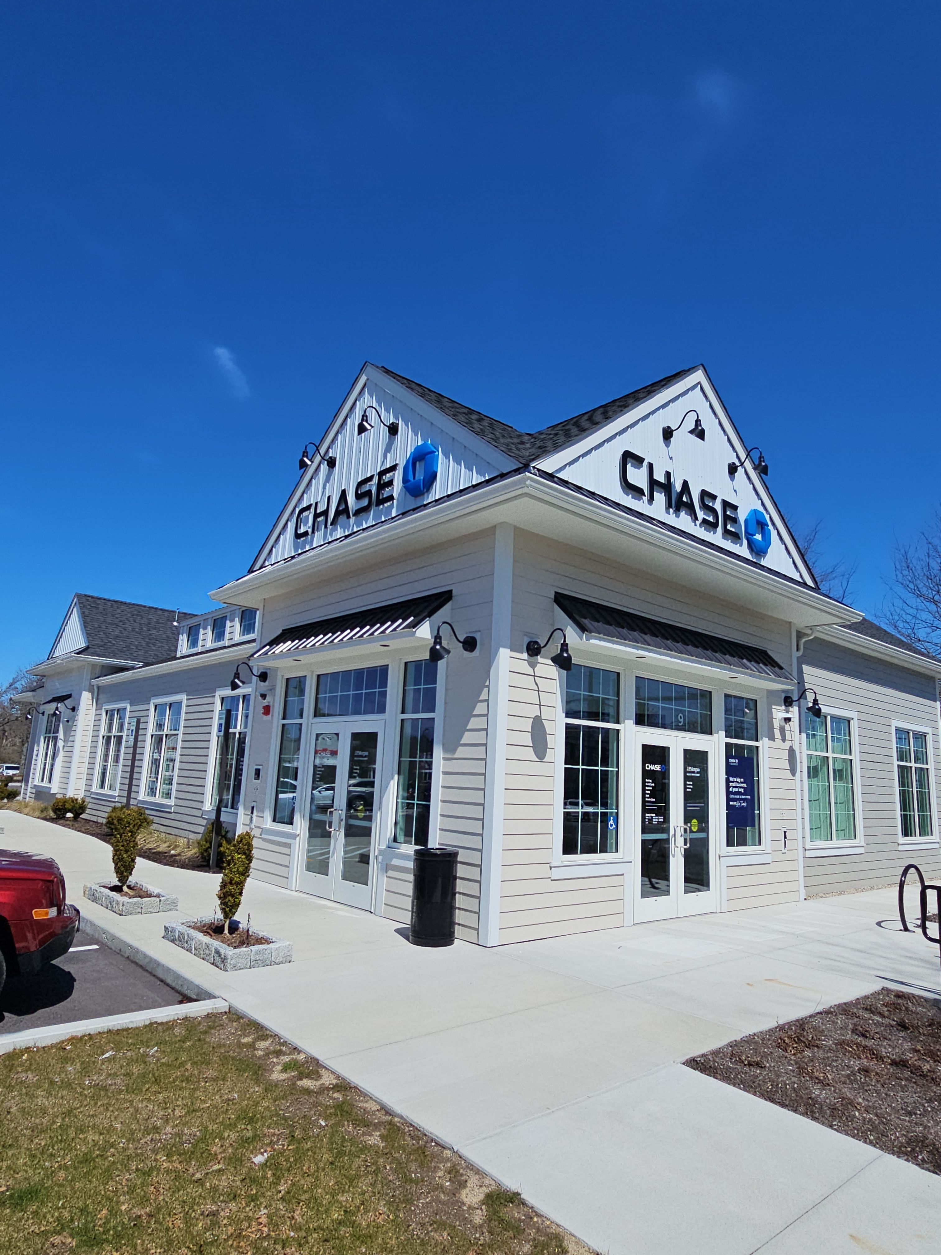 Gutter Installation using 6" K-Style Aluminum Gutter on Chase Bank in Orleans, MA by Gutter Pro Enterprises