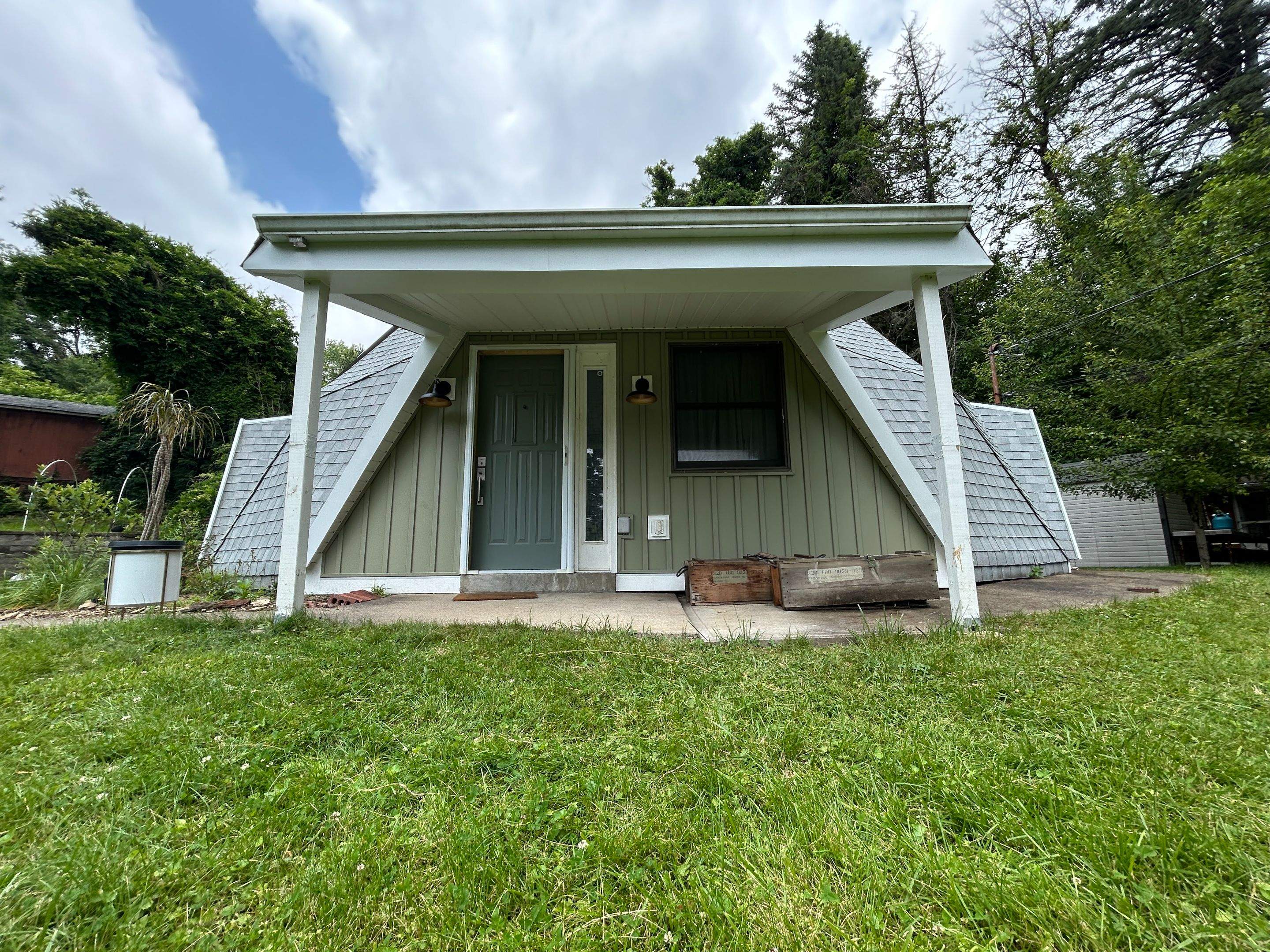 Geodesic Dome Provia Board and Batten Siding Renovation in Pittsburgh by Ideal Siding Pittsburgh